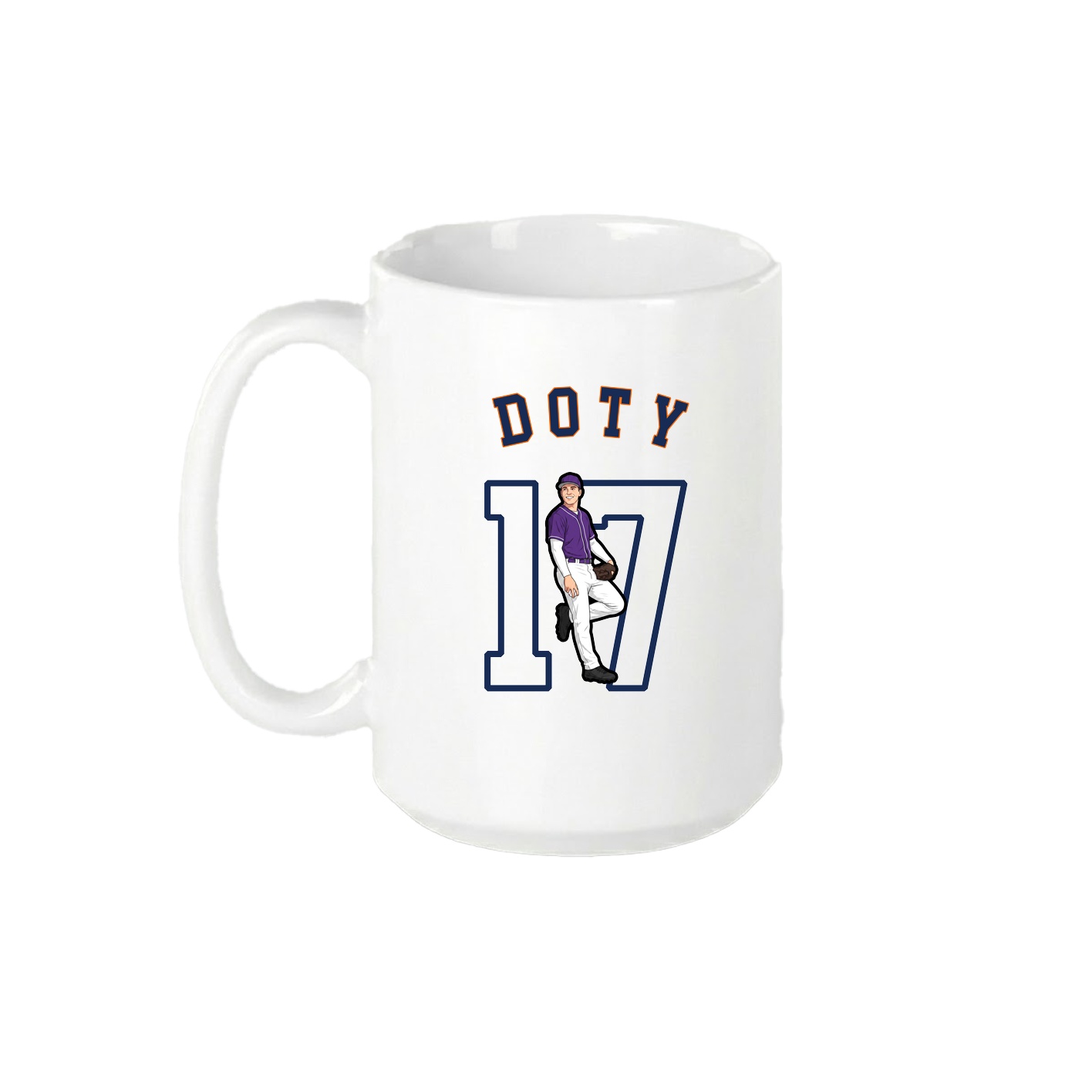 15oz Coffee Mug — Shirsey Arch in White