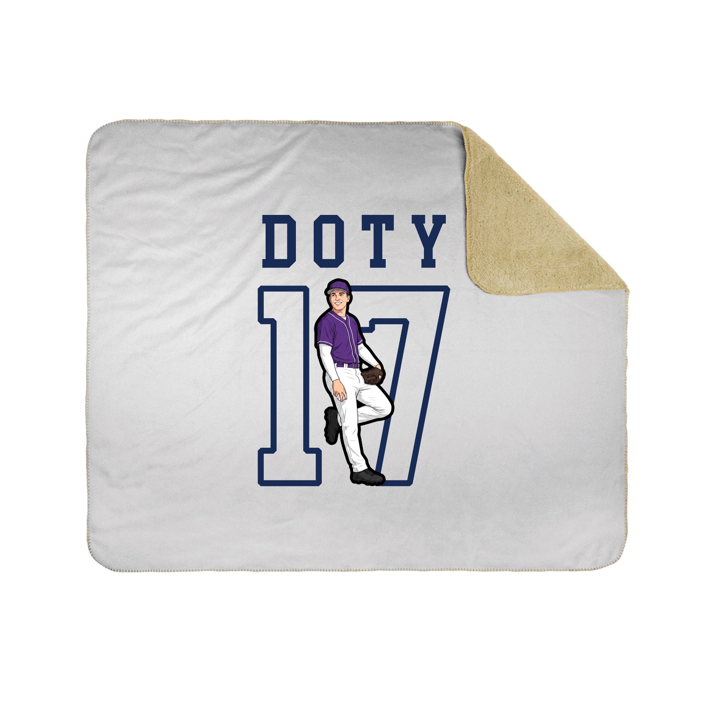 Throw Blanket — Shirsey in White
