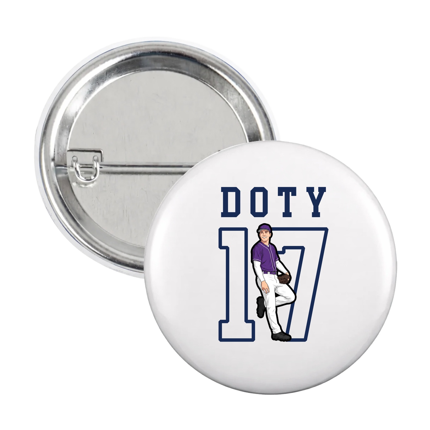Game Day Button — Shirsey in White