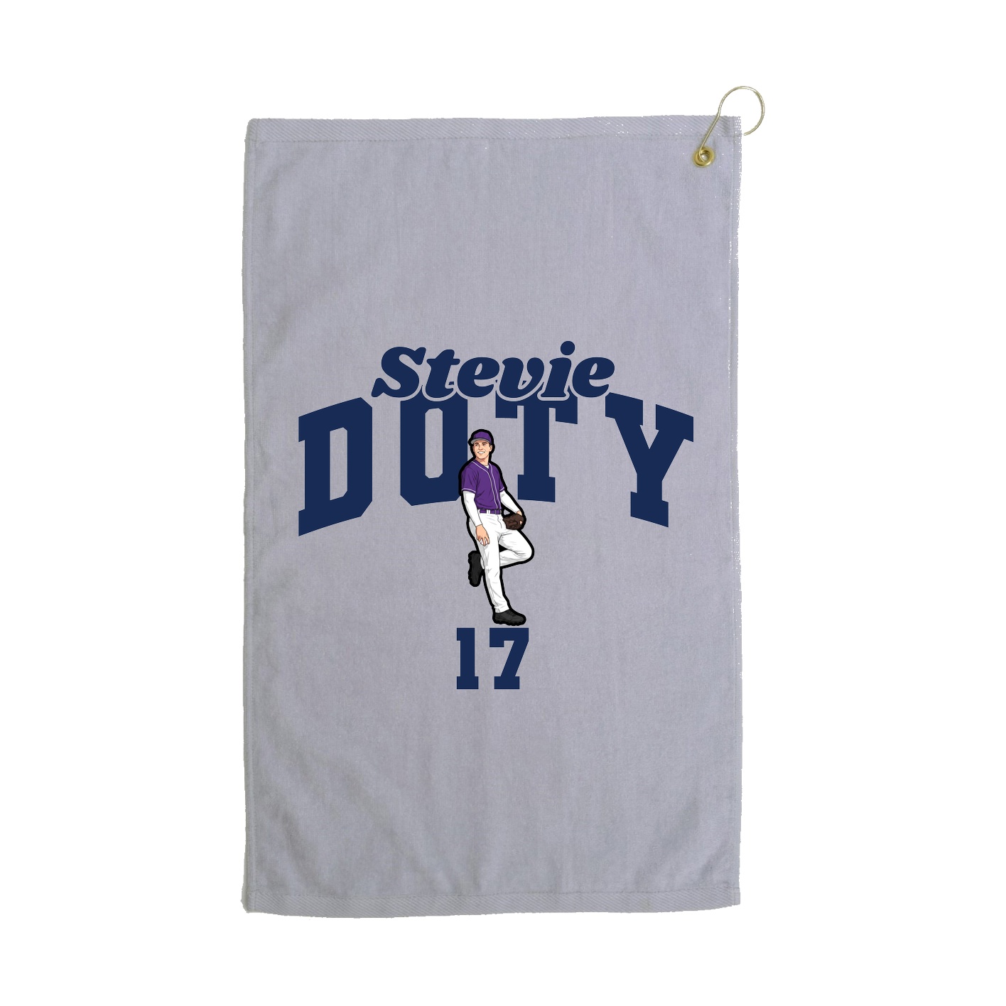 Golf Towel — Signature Arch in Grey