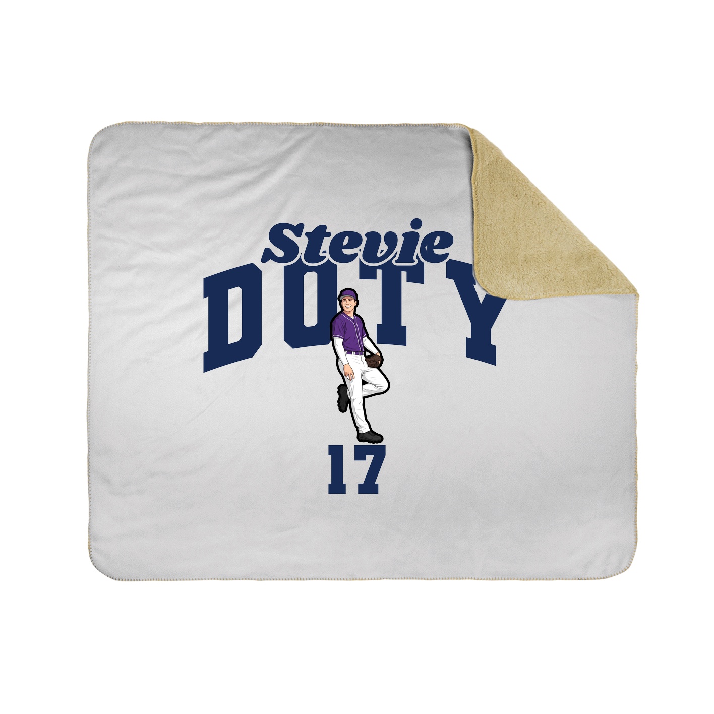 Throw Blanket — Signature Arch in White