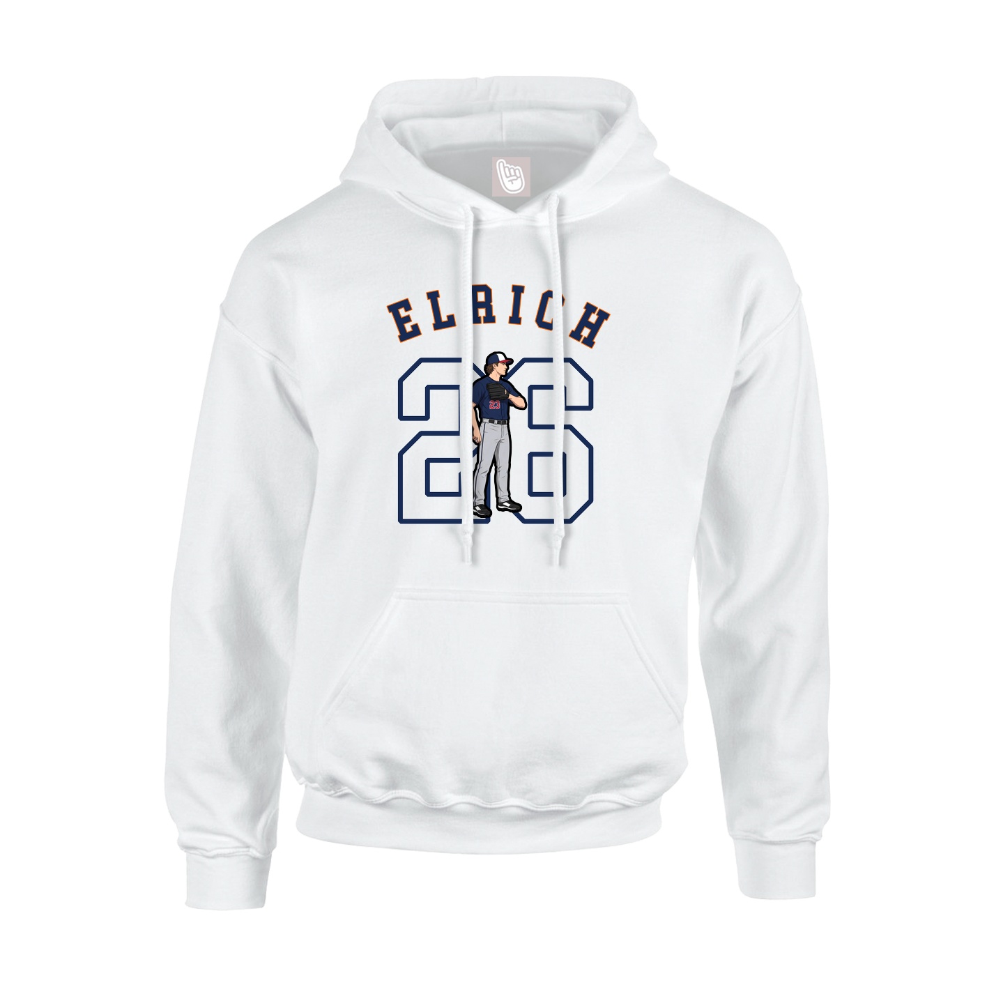 Youth Hoodie — Shirsey Arch in White