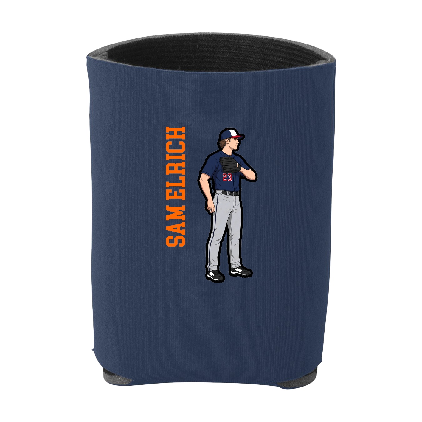 Can Holder — Name Vertical in Navy