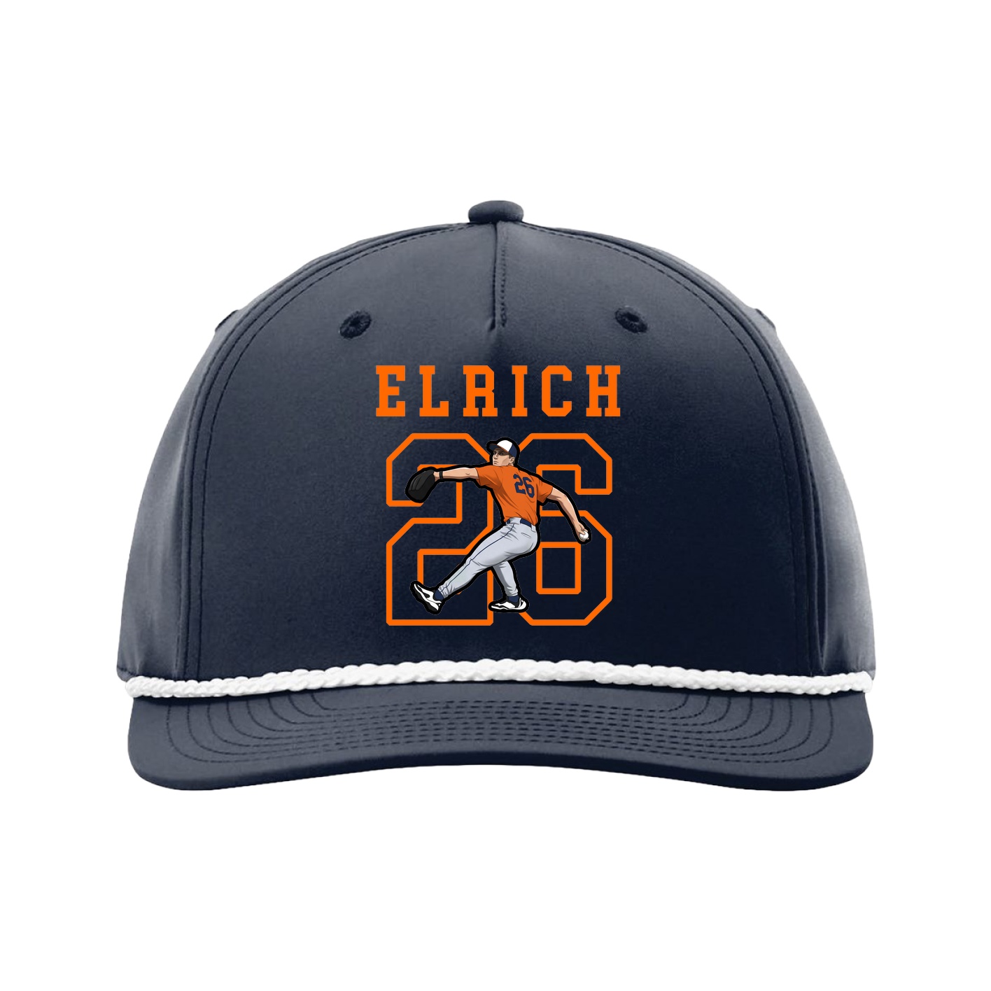 Five-Panel Classic Rope Cap — Shirsey in Navy