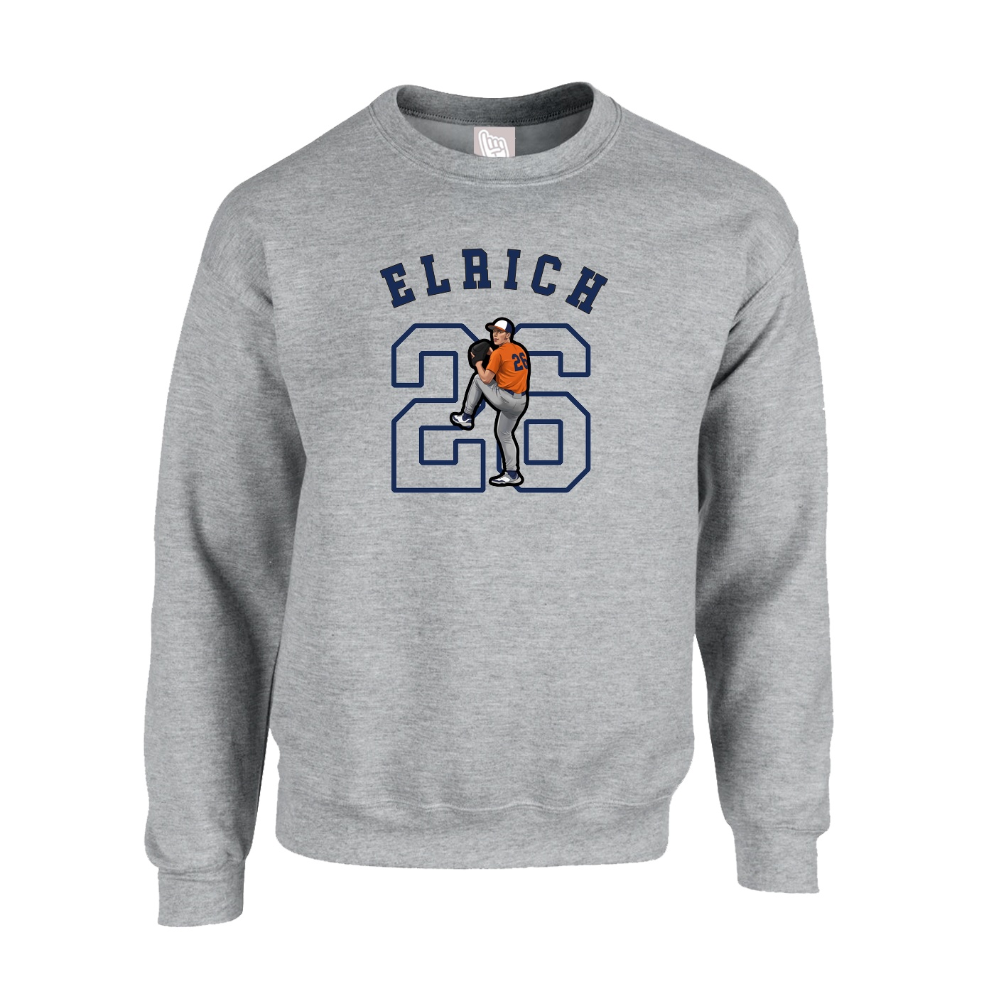 Fleece Crew — Shirsey Arch in Grey
