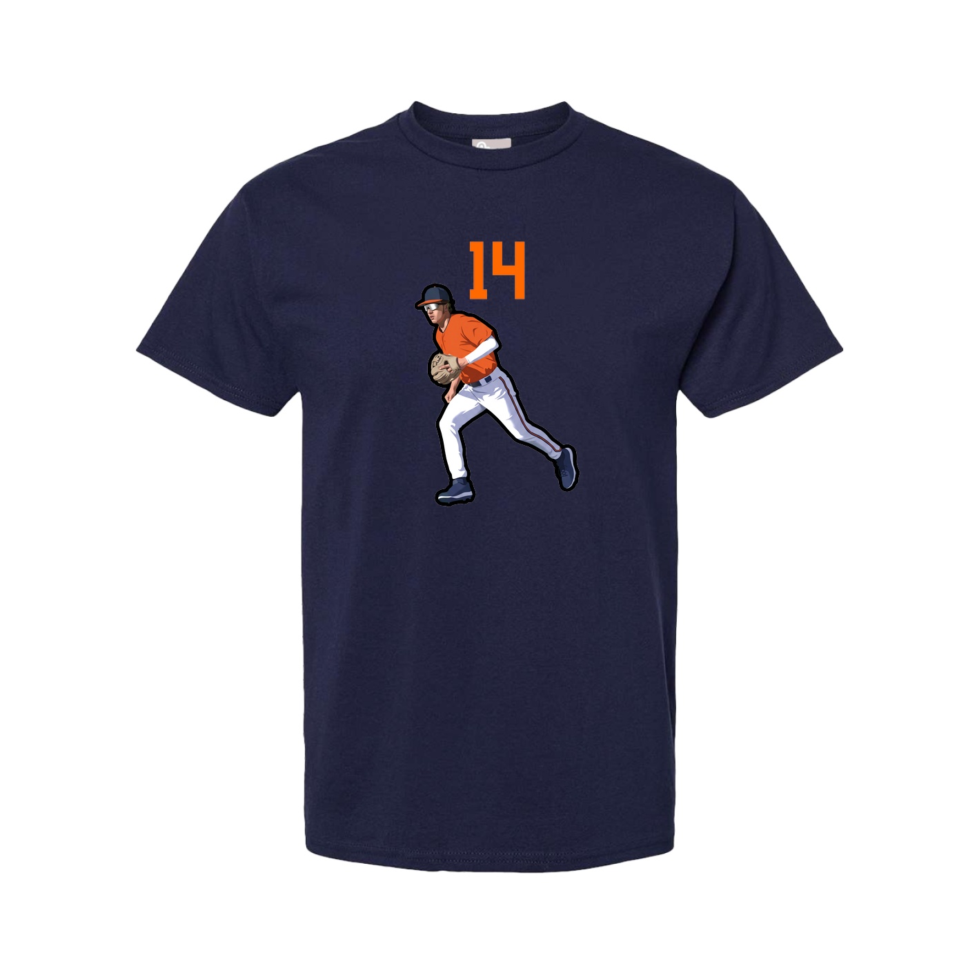 Youth Tee — Number Top in Navy