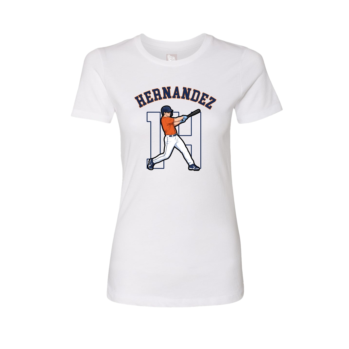 Fitted Women's Tee — Shirsey Arch in White