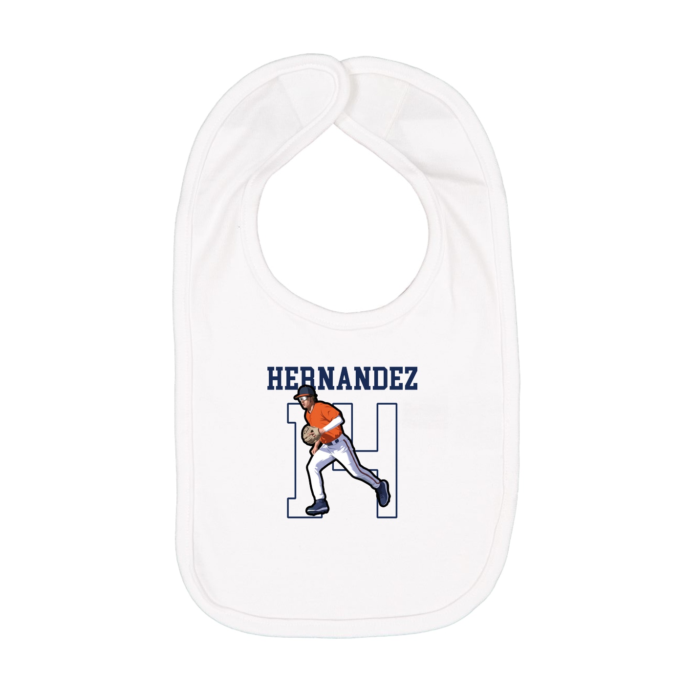 Infant Bib — Shirsey in White