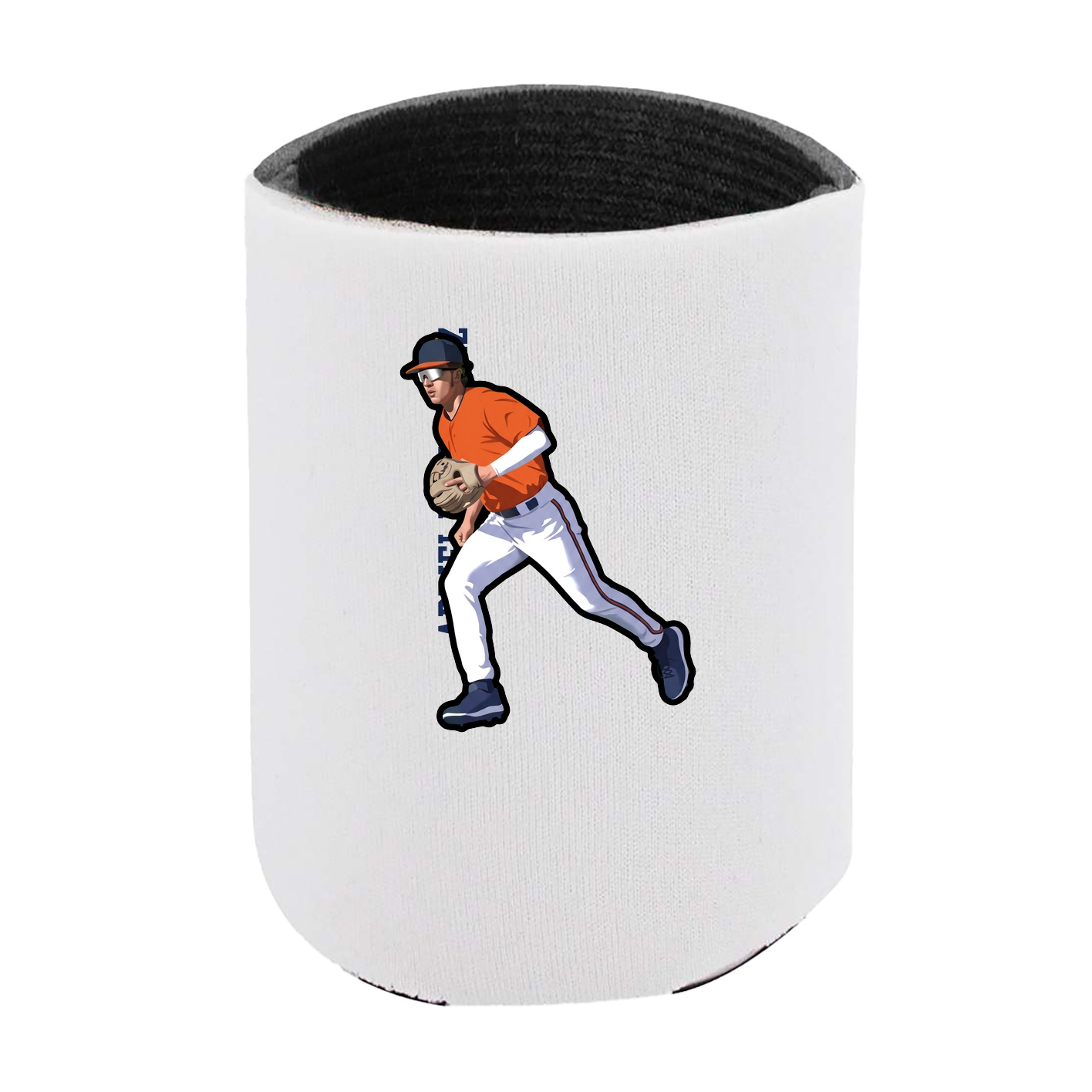 Can Holder — Name Vertical in White