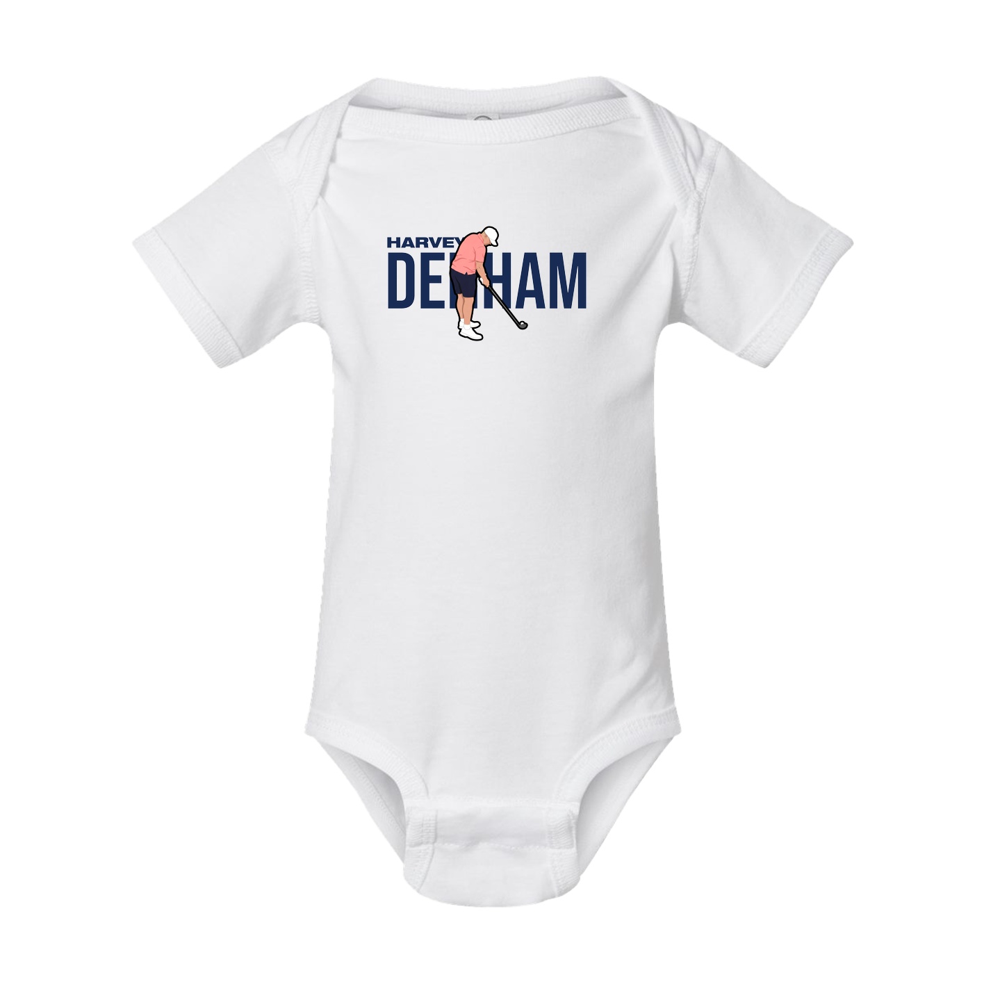 Baby Onesie — Player Name in White