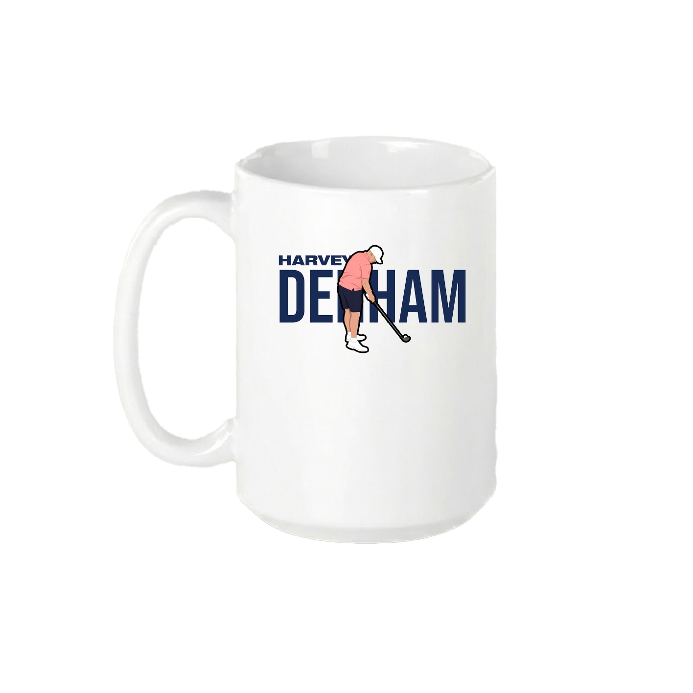 15oz Coffee Mug — Player Name in White