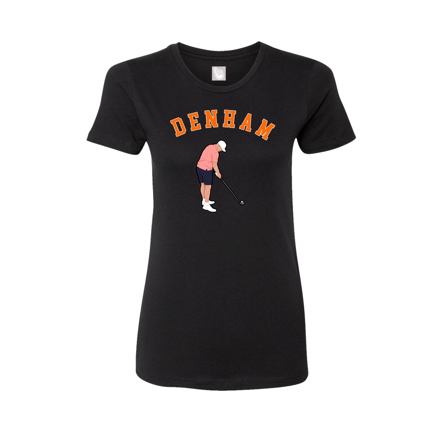 Fitted Women's Tee — Shirsey Arch in Black