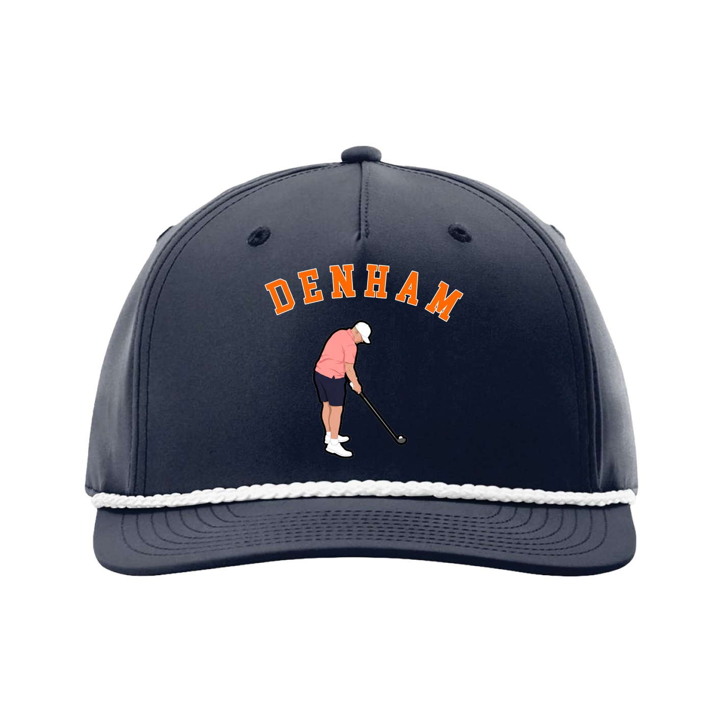 Five-Panel Classic Rope Cap — Shirsey Arch in Navy