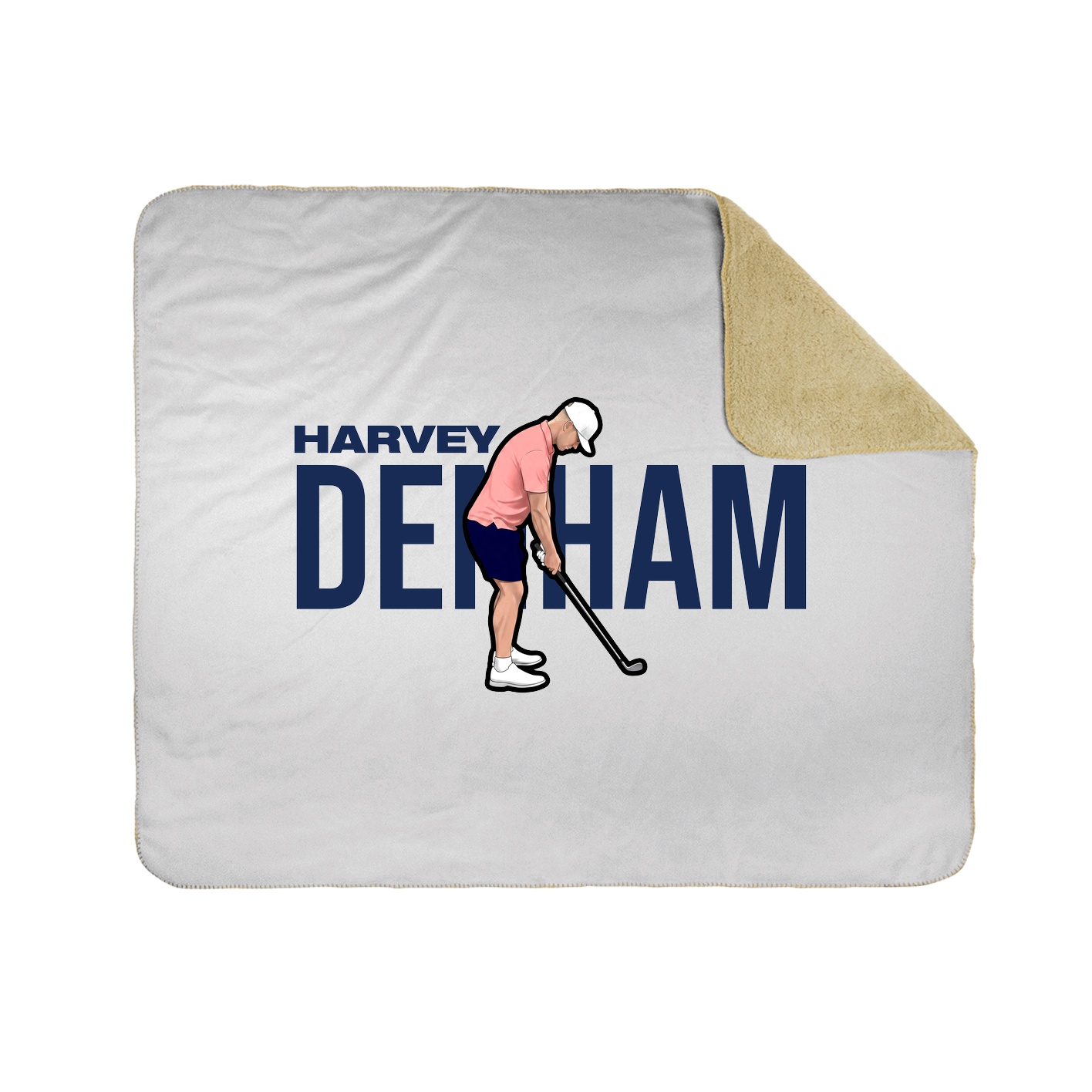 Throw Blanket — Player Name in White