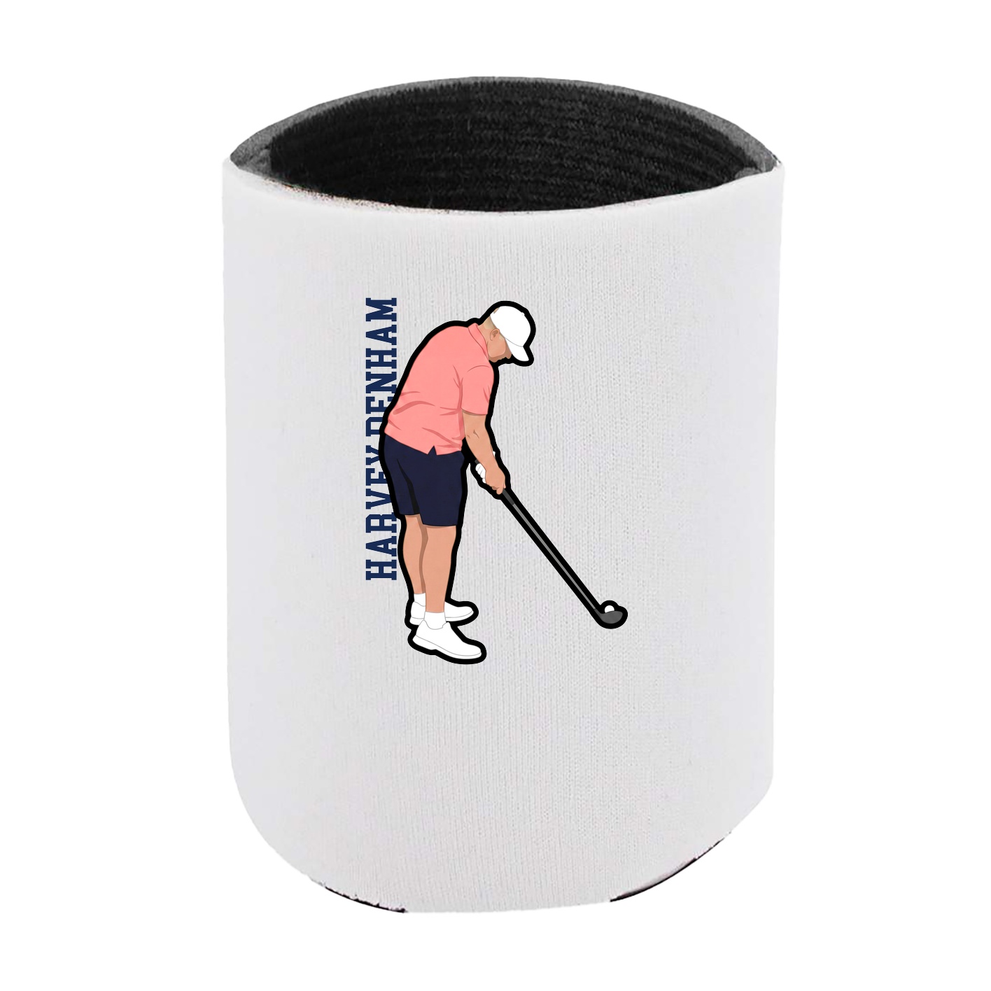 Can Holder — Name Vertical in White