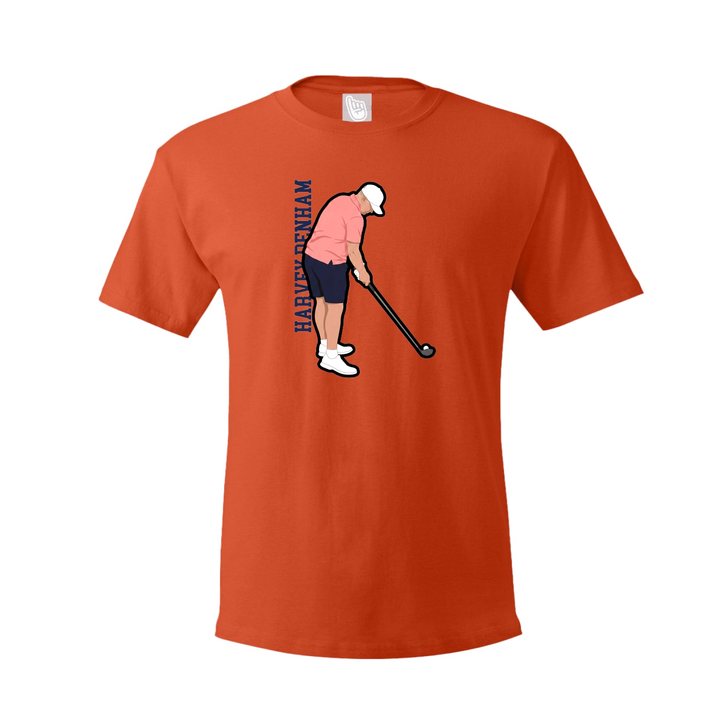 Youth Tee — Name Vertical in Orange