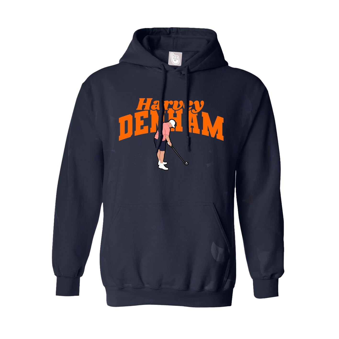 Youth Hoodie — Signature Arch in Navy