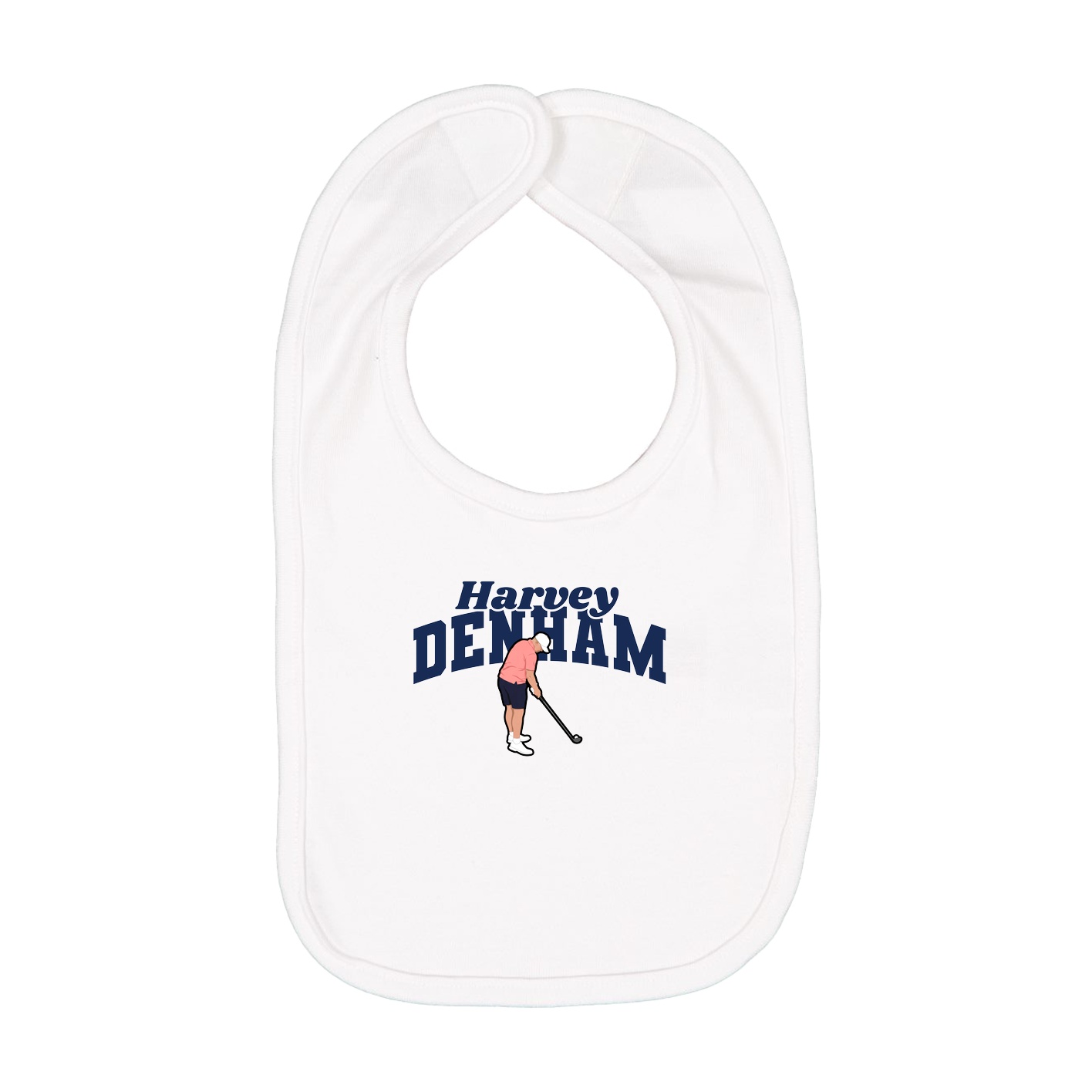 Infant Bib — Signature Arch in White