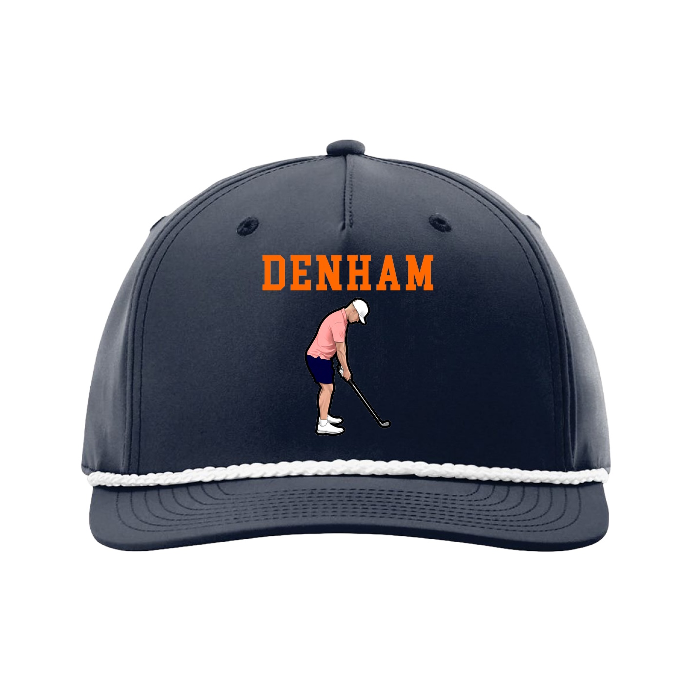Five-Panel Classic Rope Cap — Shirsey in Navy