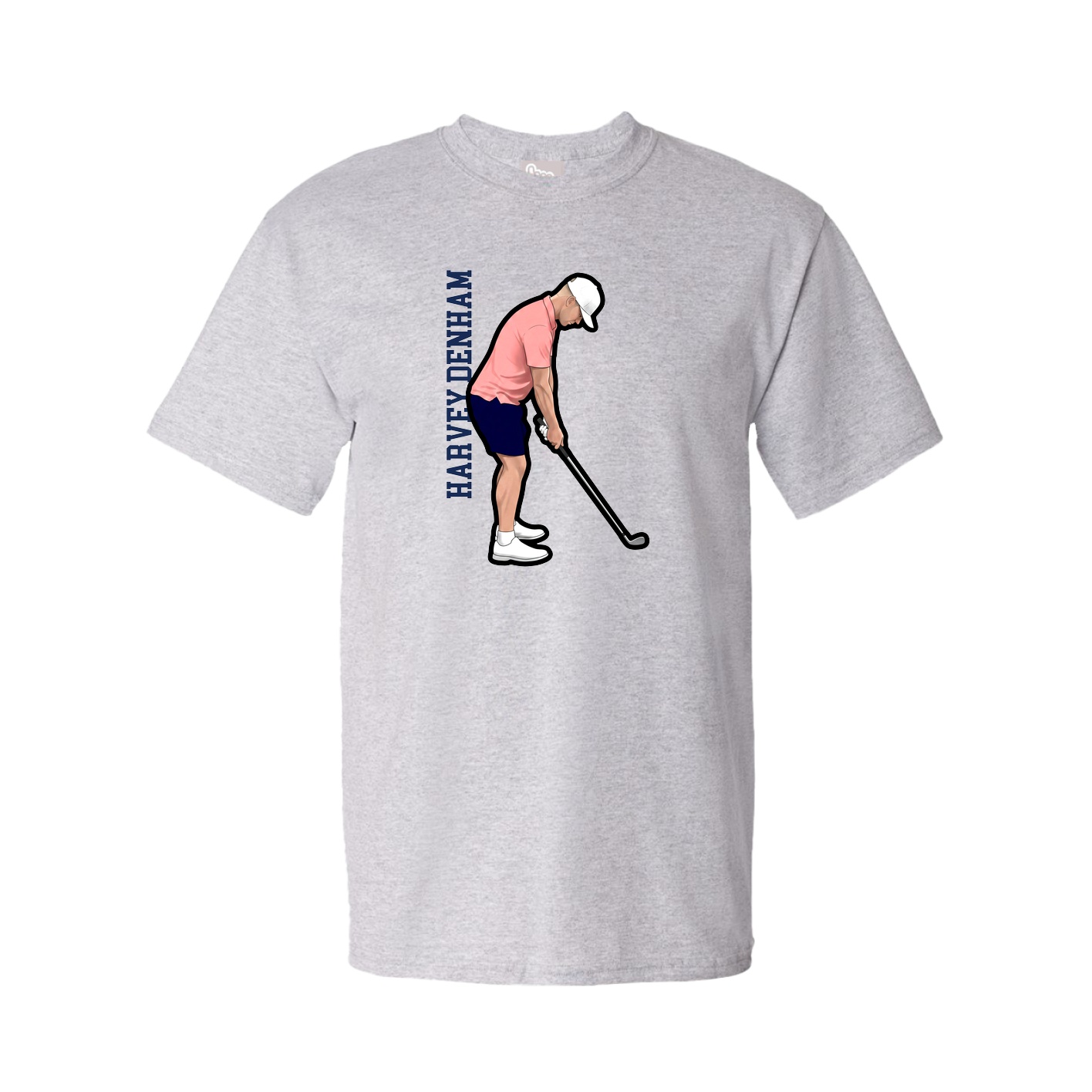 Youth Tee — Name Vertical in Grey