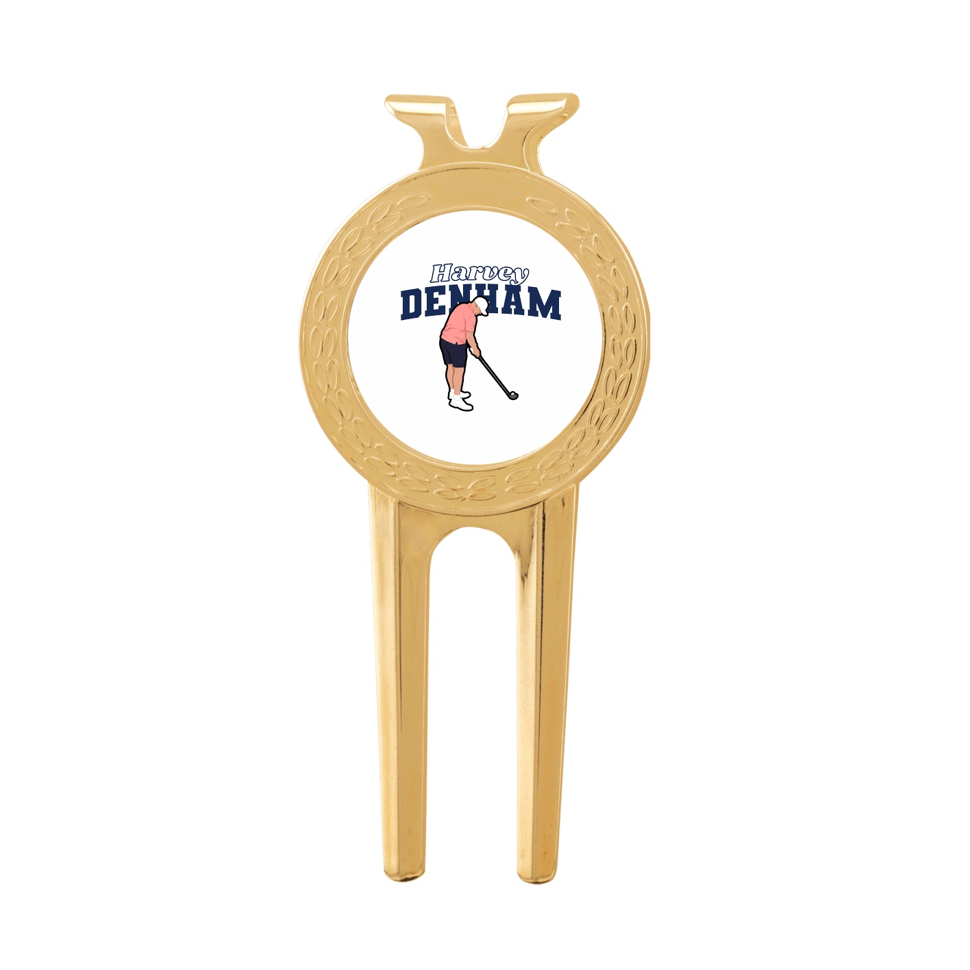 Divot Tool with Ball Marker — Name Arch in Classic