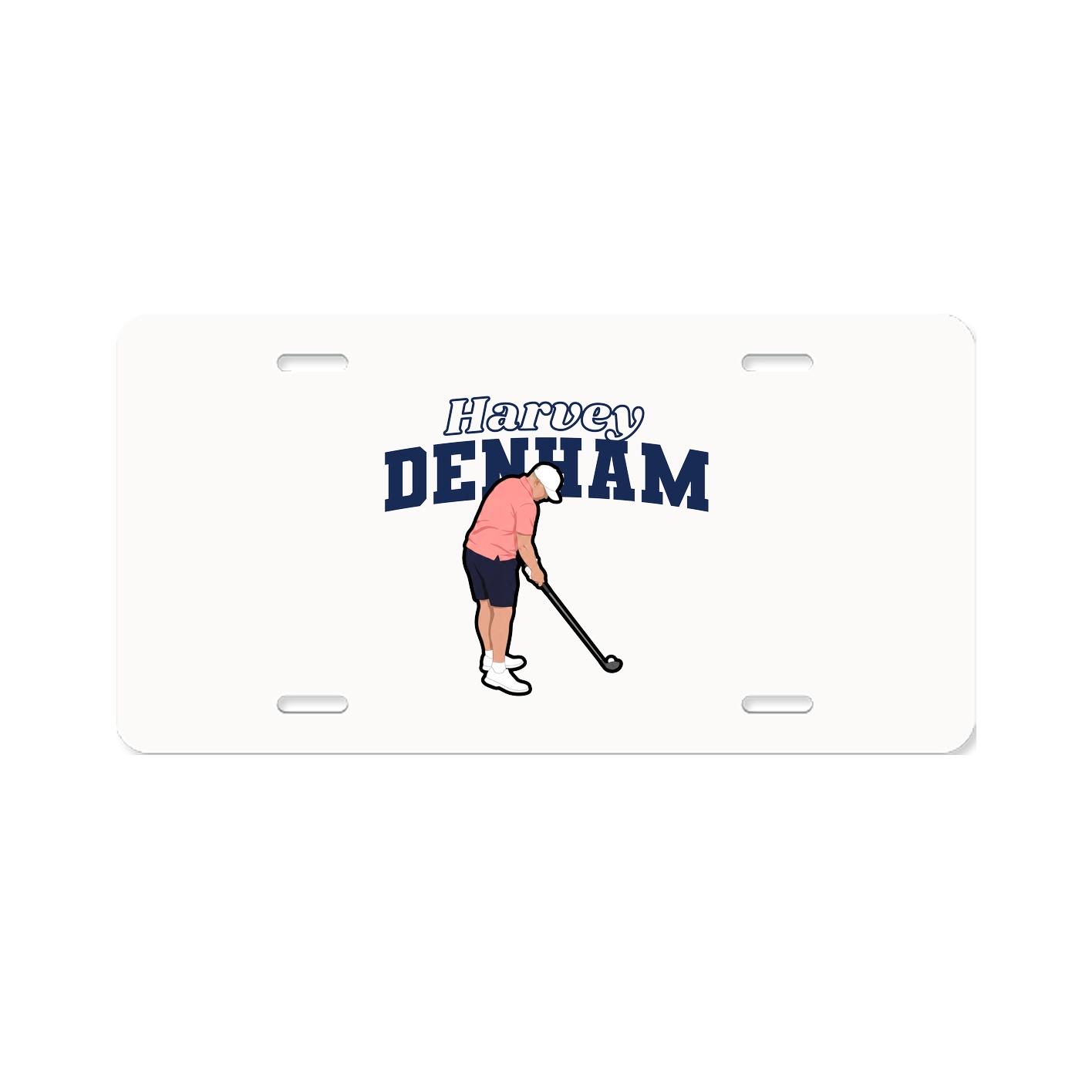 License Plate — Name Arch in Classic