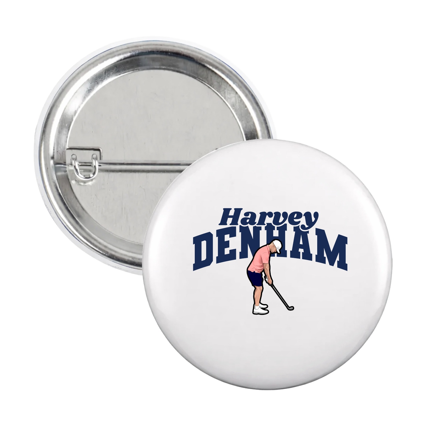 Game Day Button — Signature Arch in White