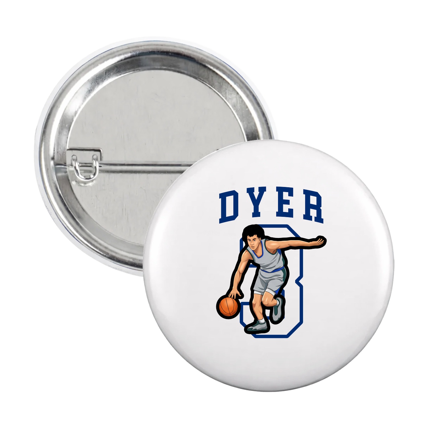 Game Day Button — Shirsey in White