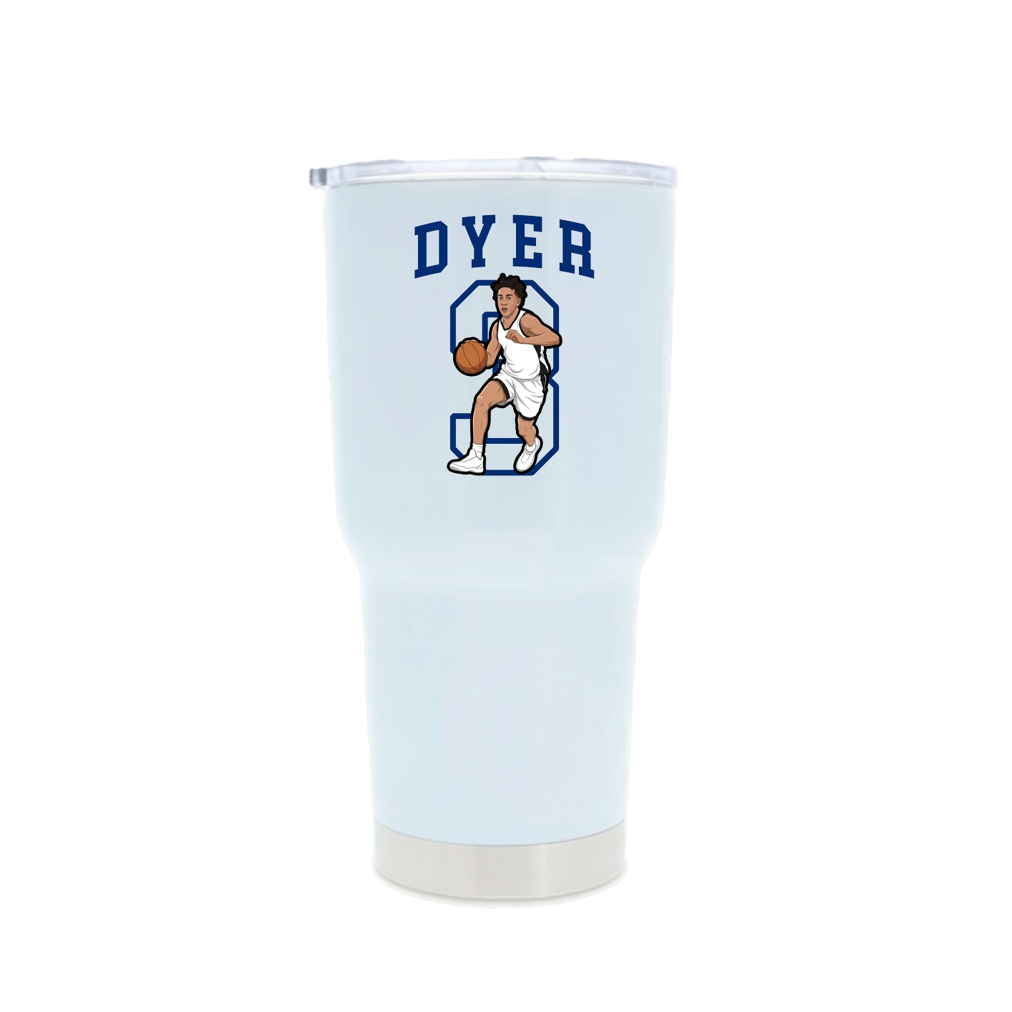 30oz Stainless Steel Tumbler — Shirsey in White