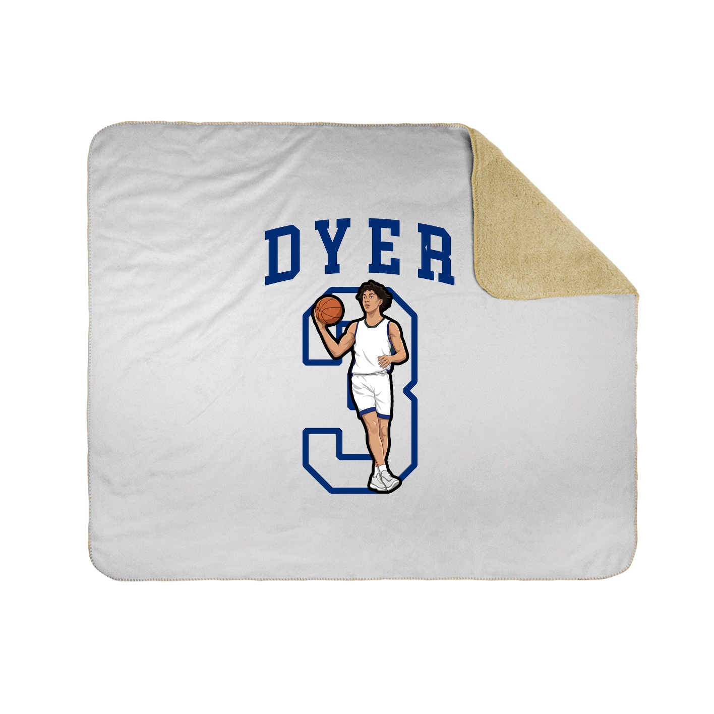 50x60 Sherpa Lined Throw Blanket