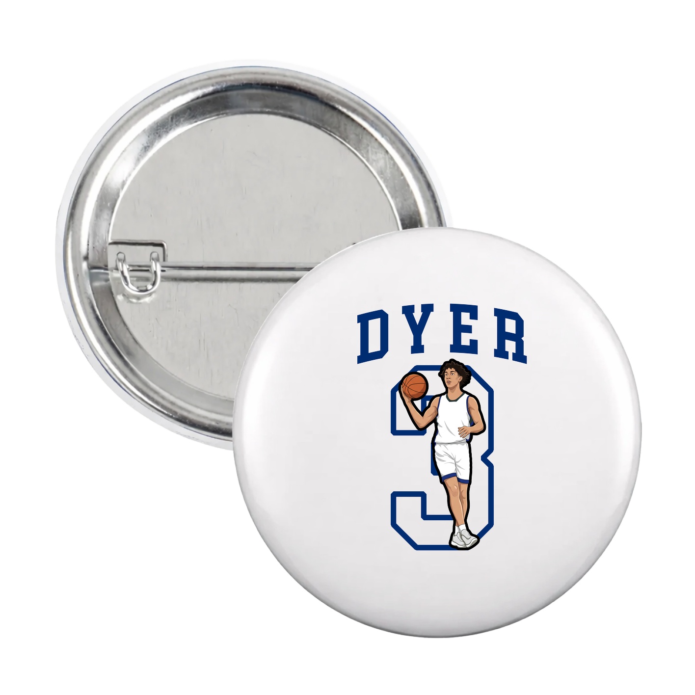 Game Day Button — Shirsey in White
