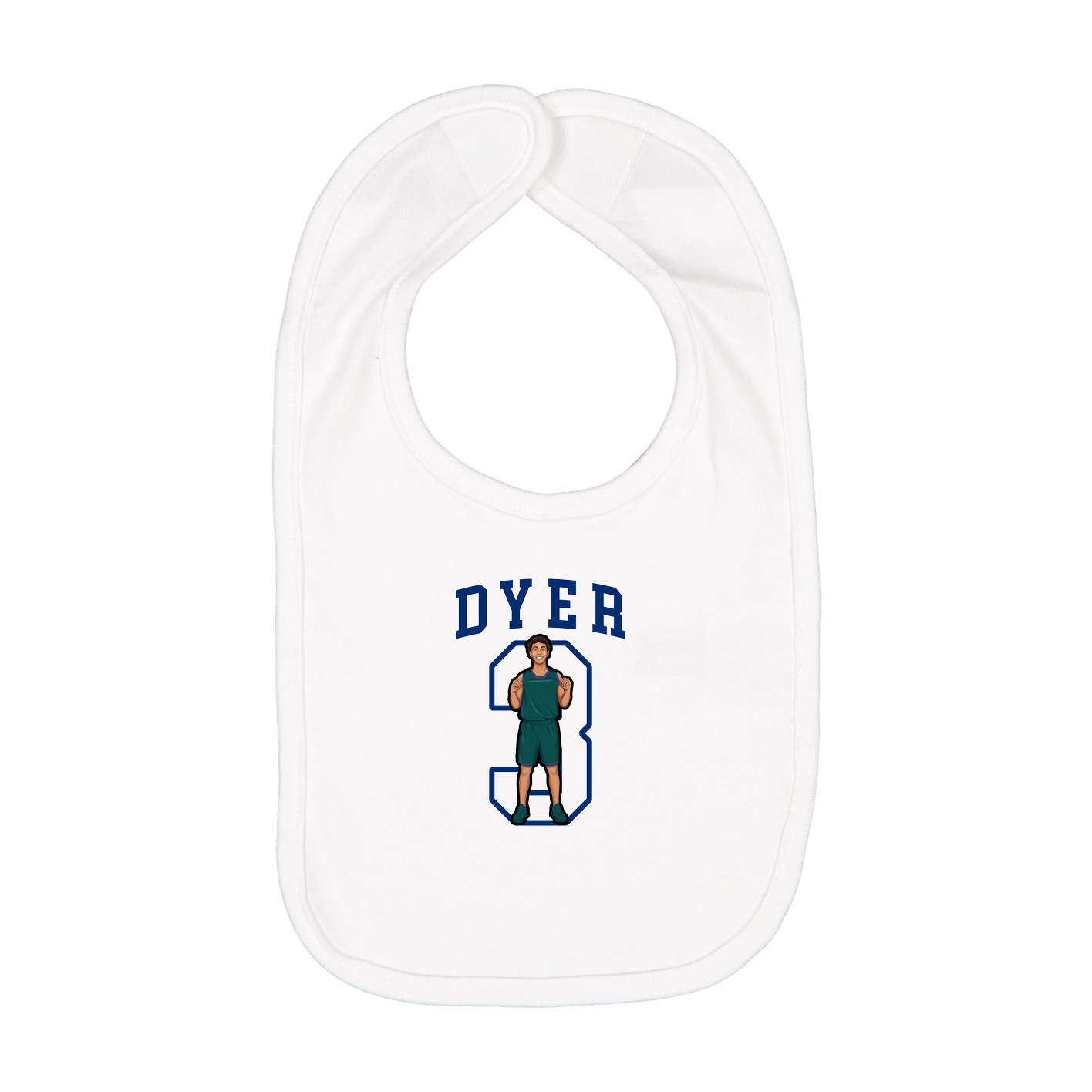 Infant Bib — Shirsey in White