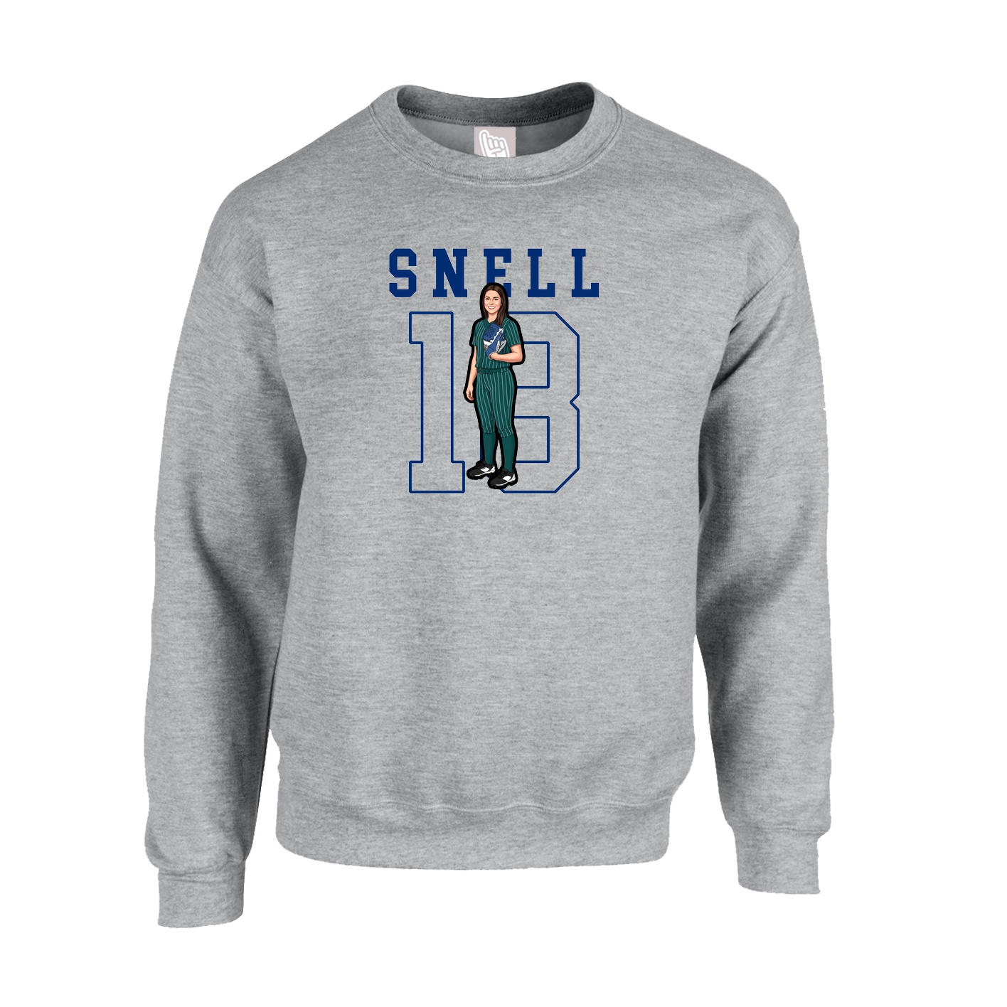 Fleece Crew — Shirsey in Grey