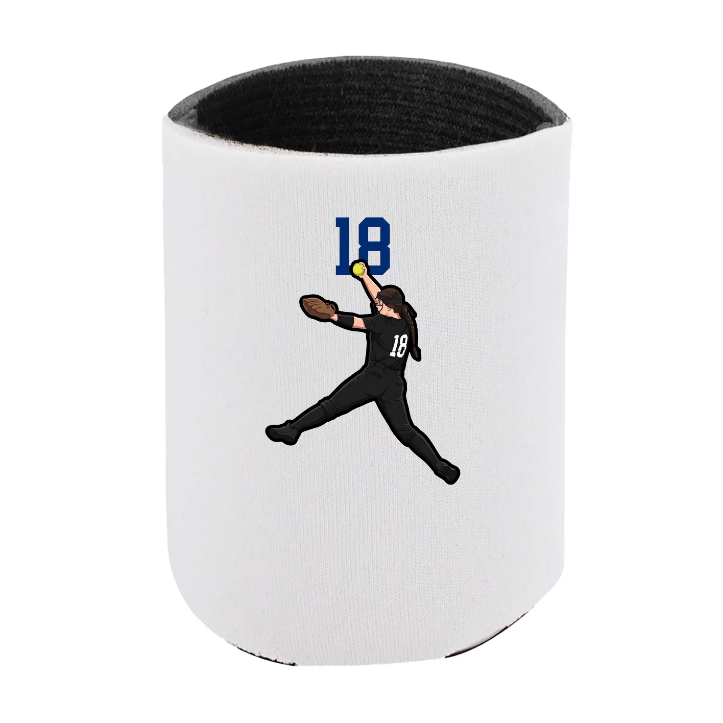 Can Holder — Number Top in White