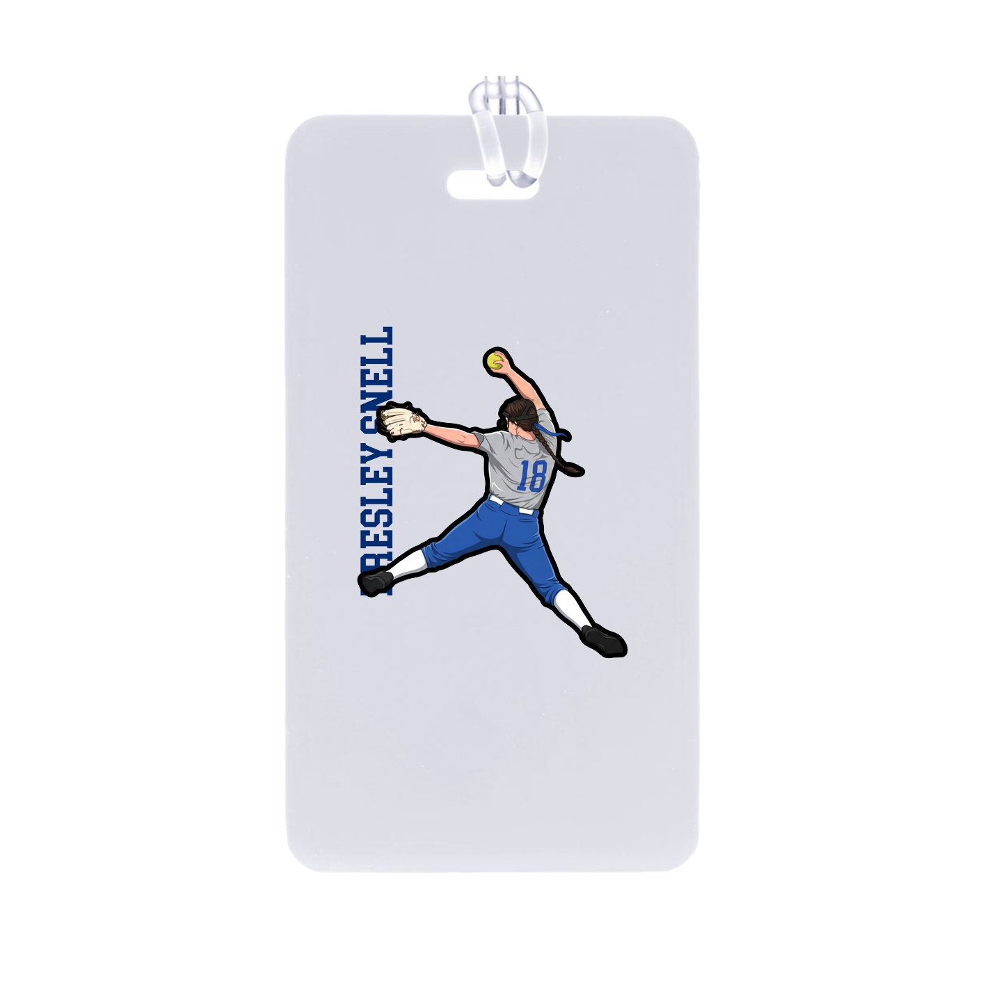 Bag Tag — Name Vertical in Classic