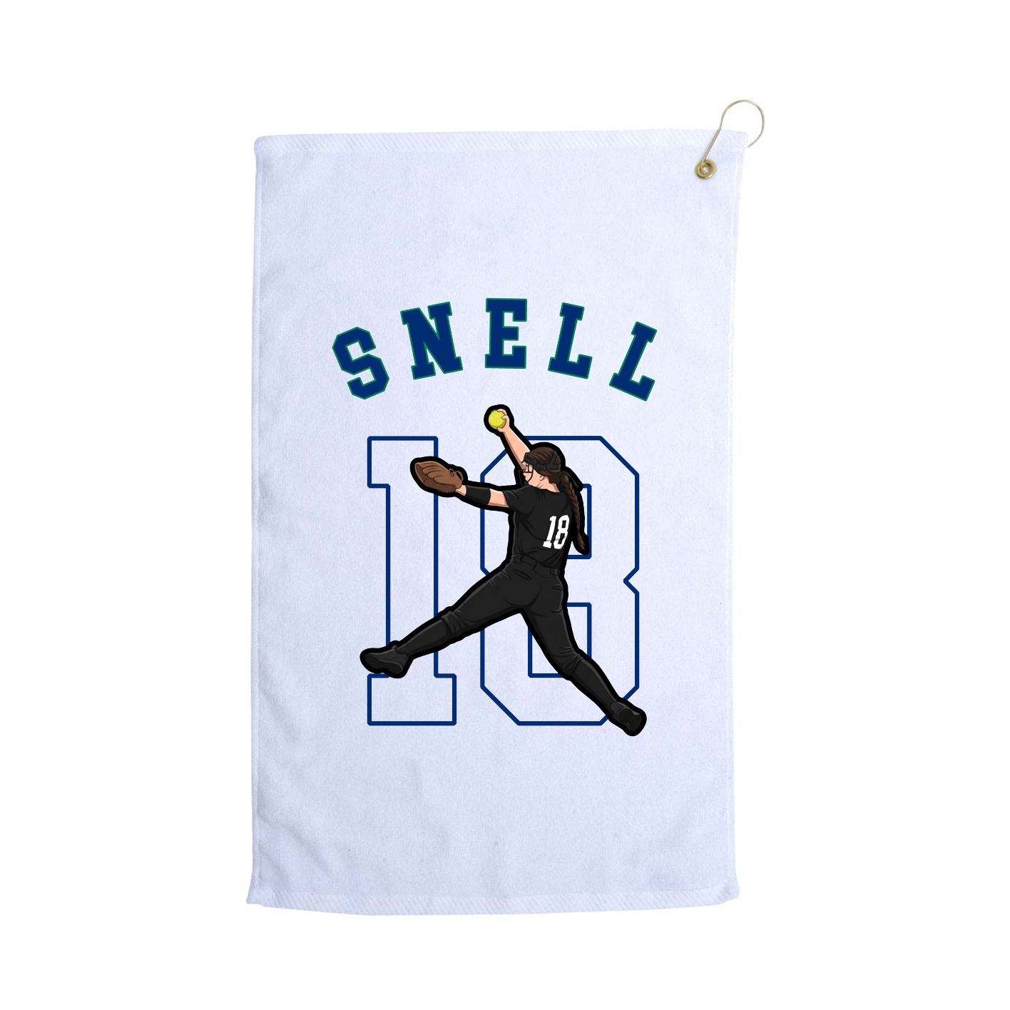 Golf Towel — Shirsey Arch in White