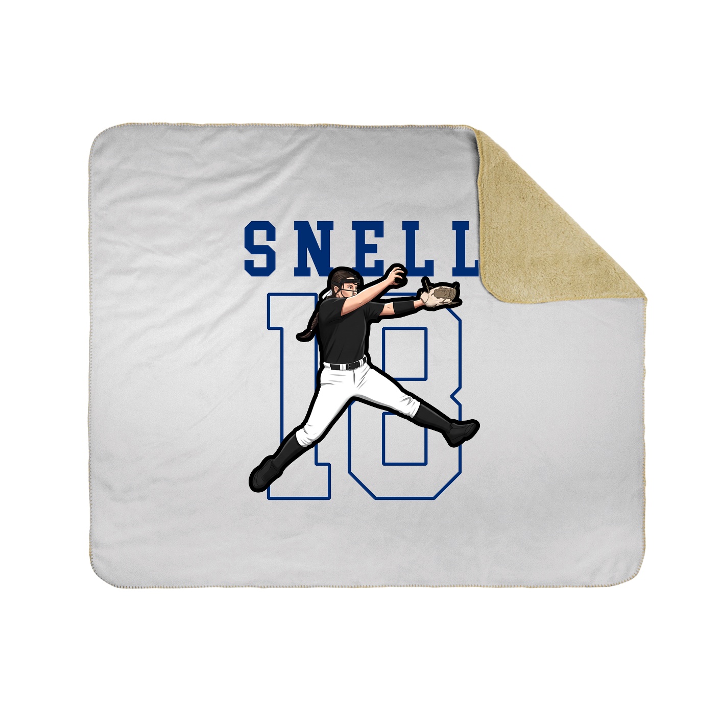 Throw Blanket — Shirsey in White