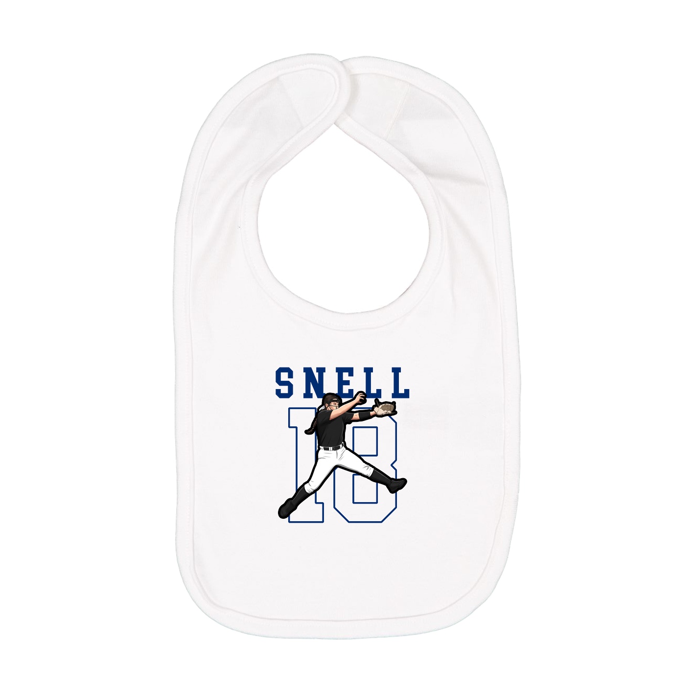 Infant Bib — Shirsey in White