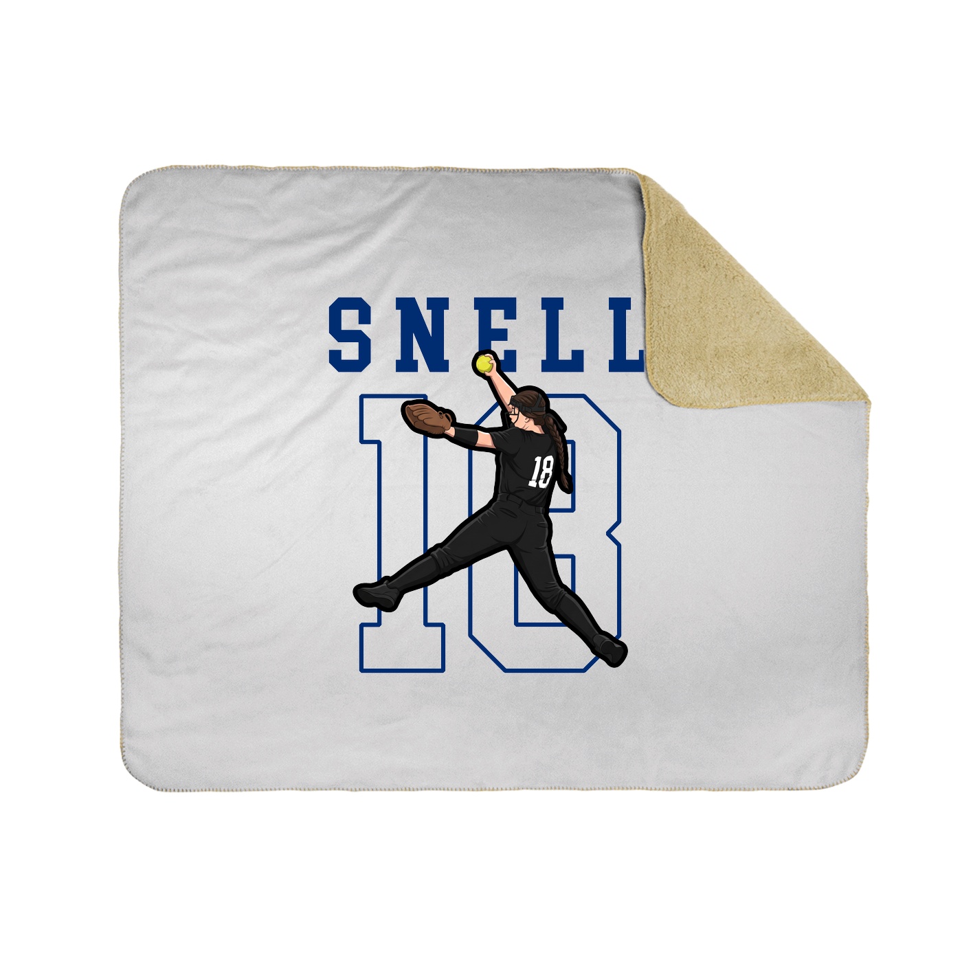 50x60 Sherpa Lined Throw Blanket