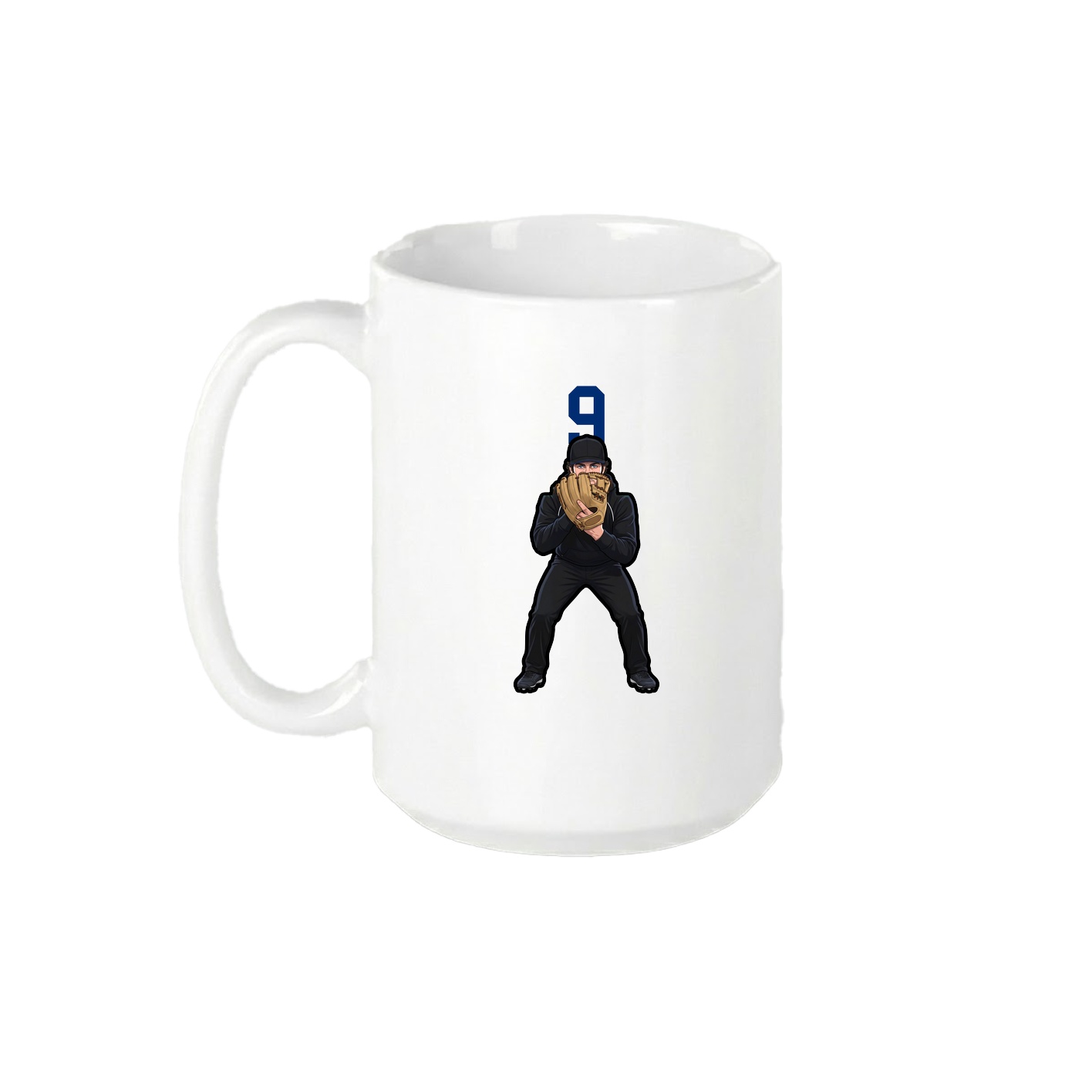 15oz Coffee Mug — Number Top in White
