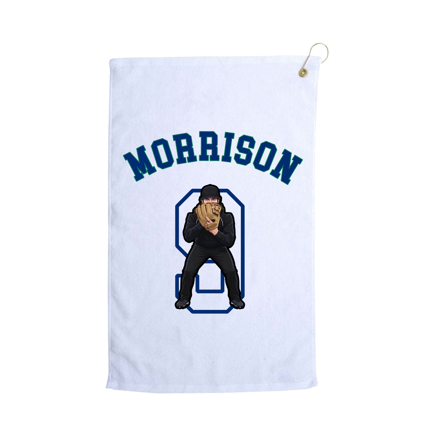 Golf Towel — Shirsey Arch in White