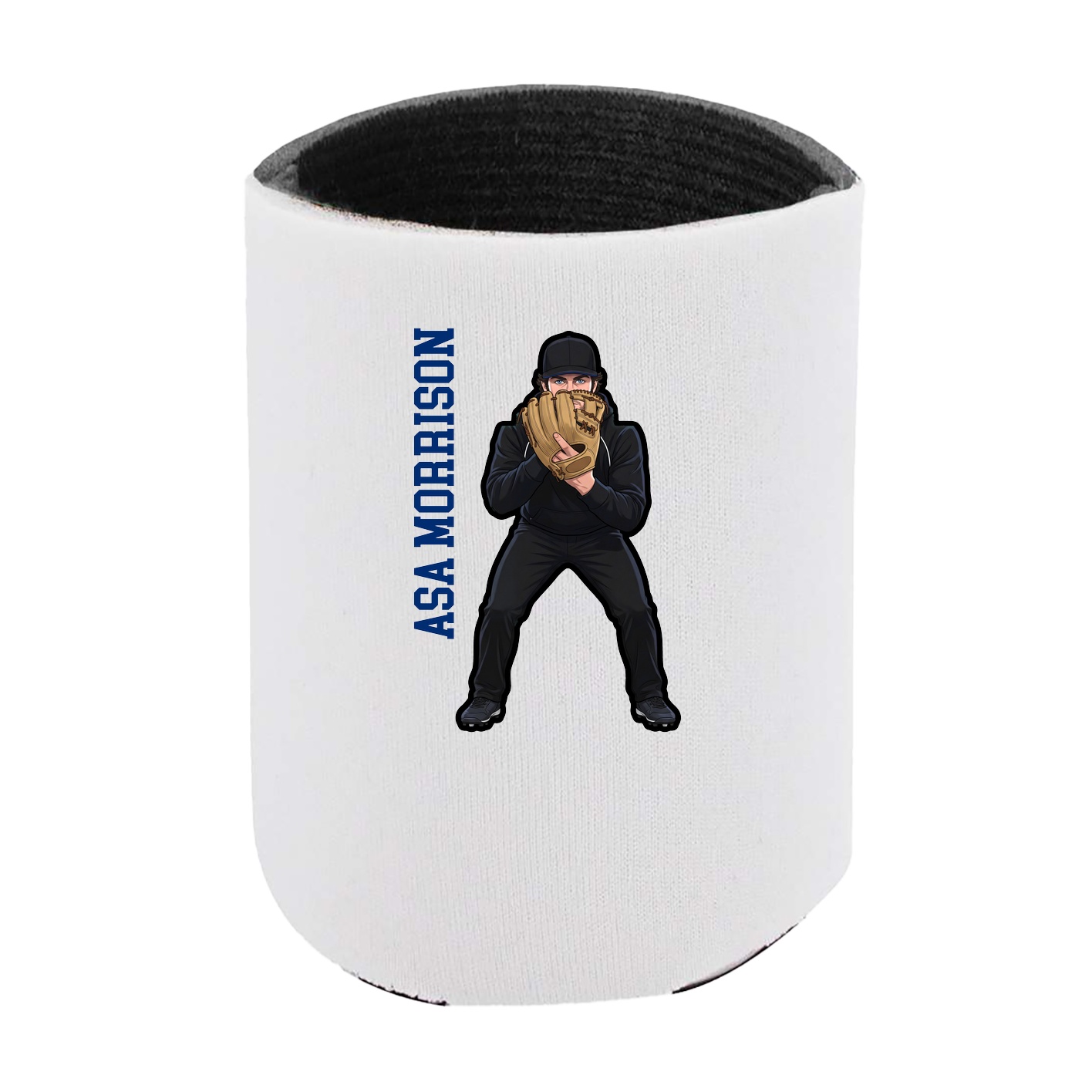 Can Holder — Name Vertical in White