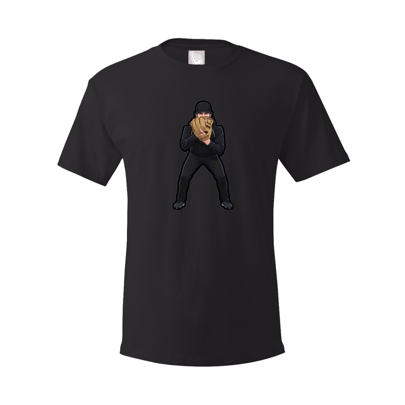 Youth Tee — Name Vertical in Black