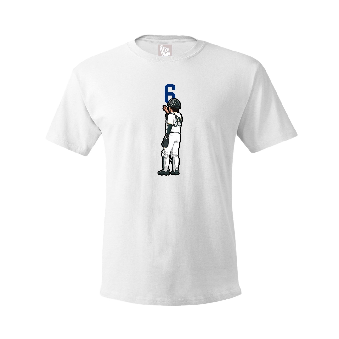 Tee — Number Top in White