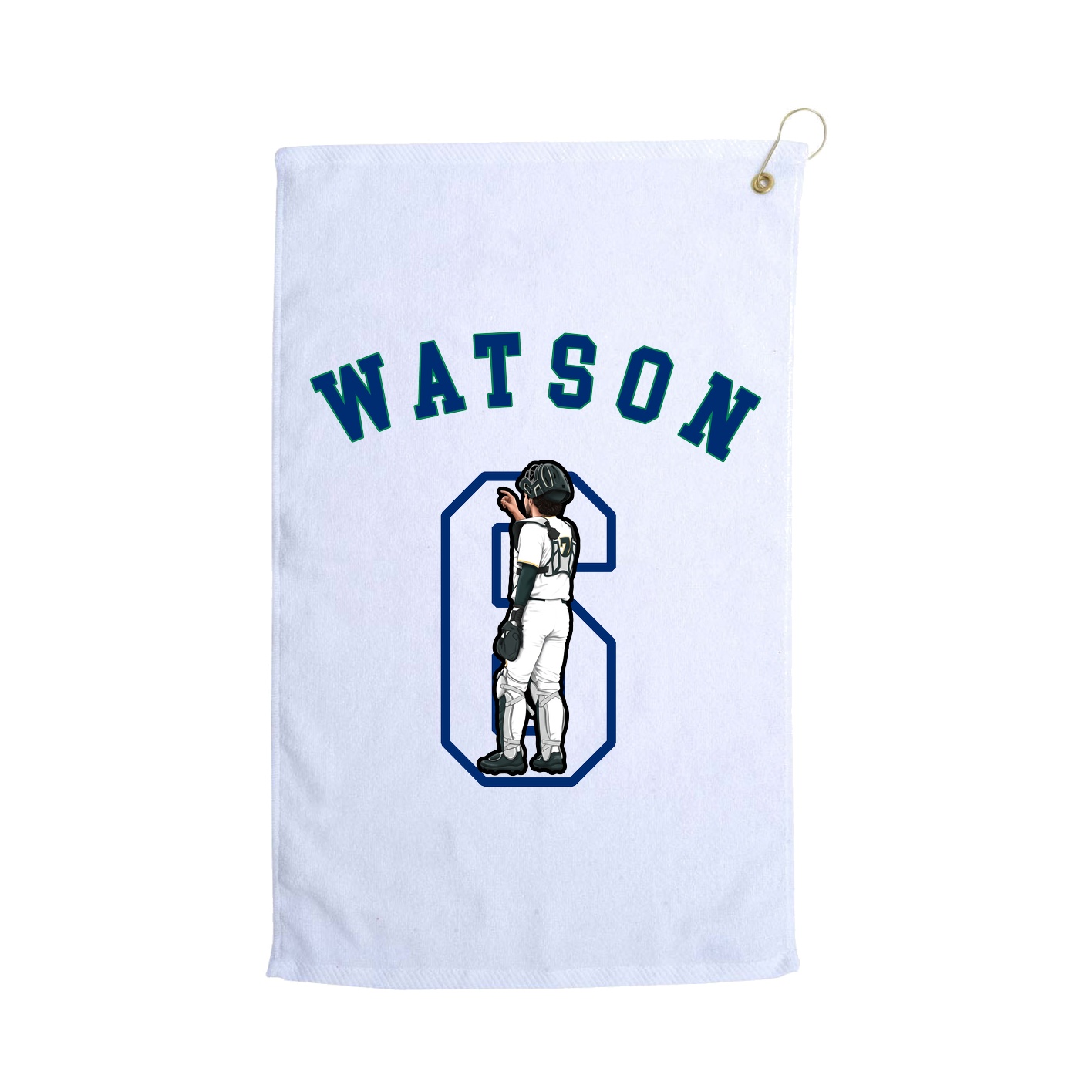 Golf Towel — Shirsey Arch in White