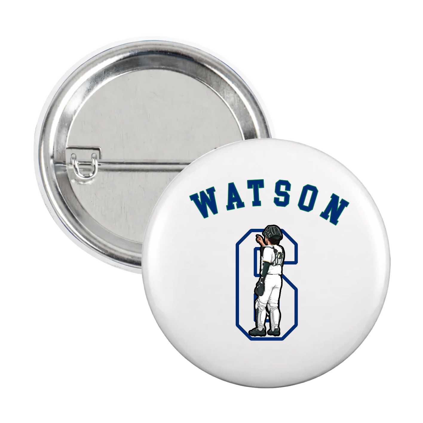 Game Day Button — Shirsey Arch in White