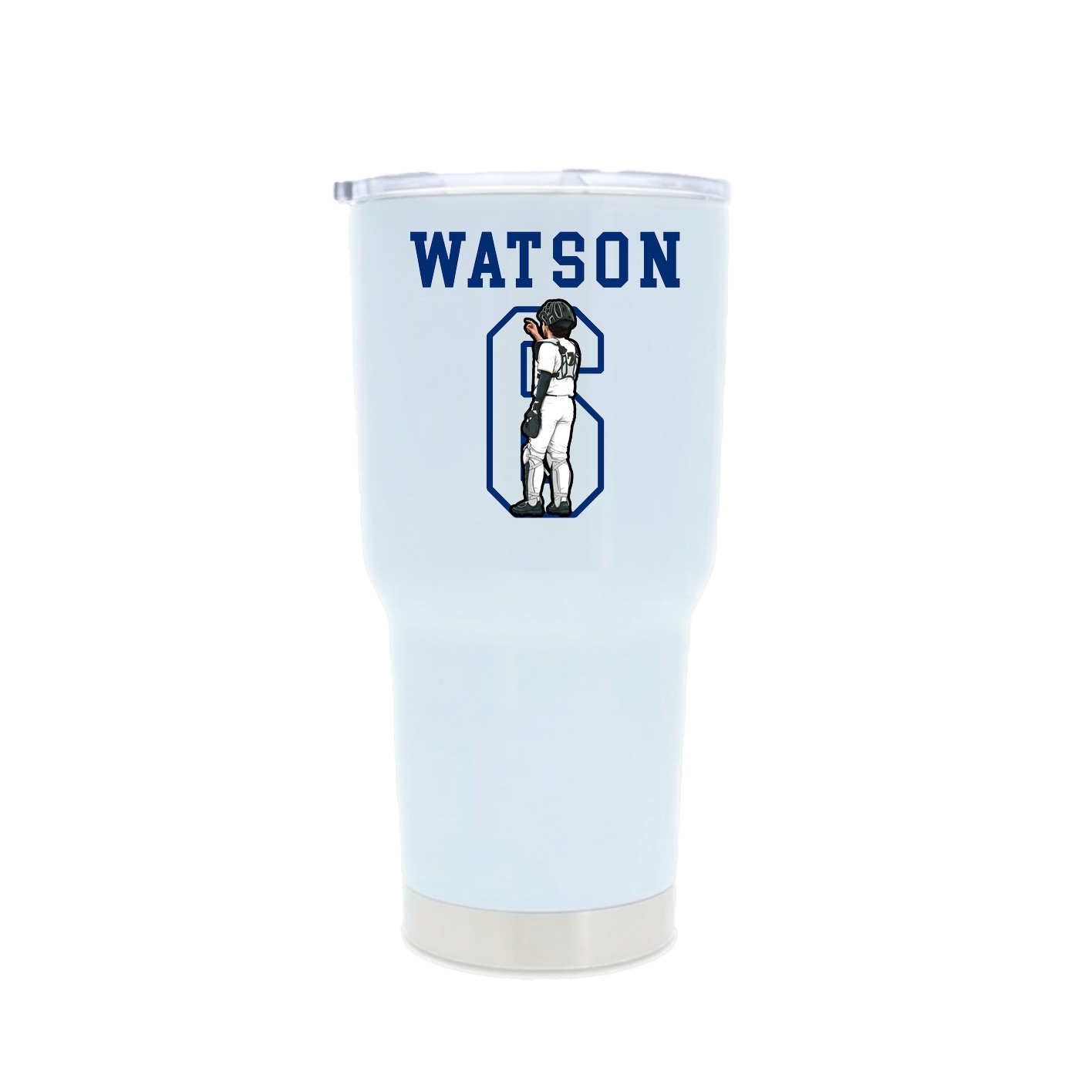 30oz Stainless Steel Tumbler — Shirsey in White