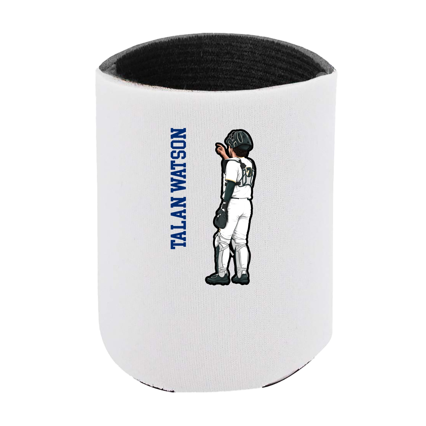 Can Holder — Name Vertical in White
