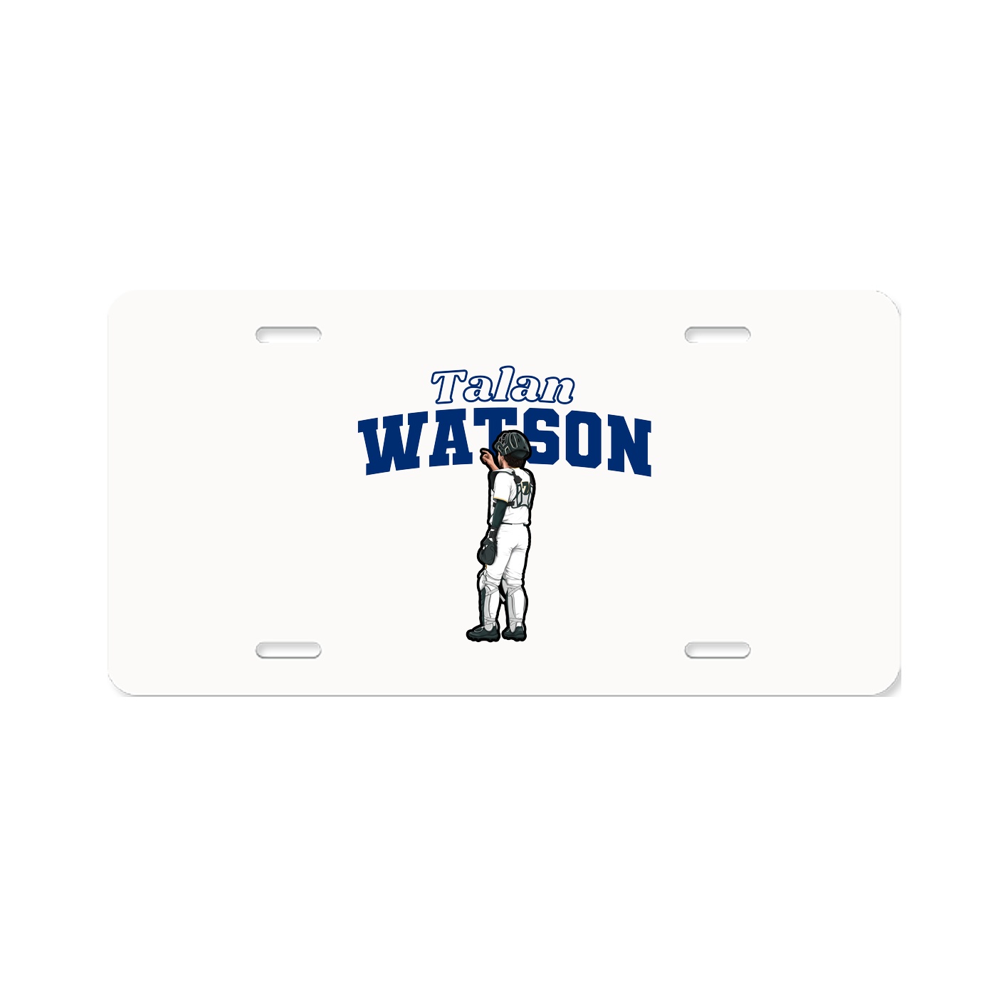 License Plate — Name Arch in Classic