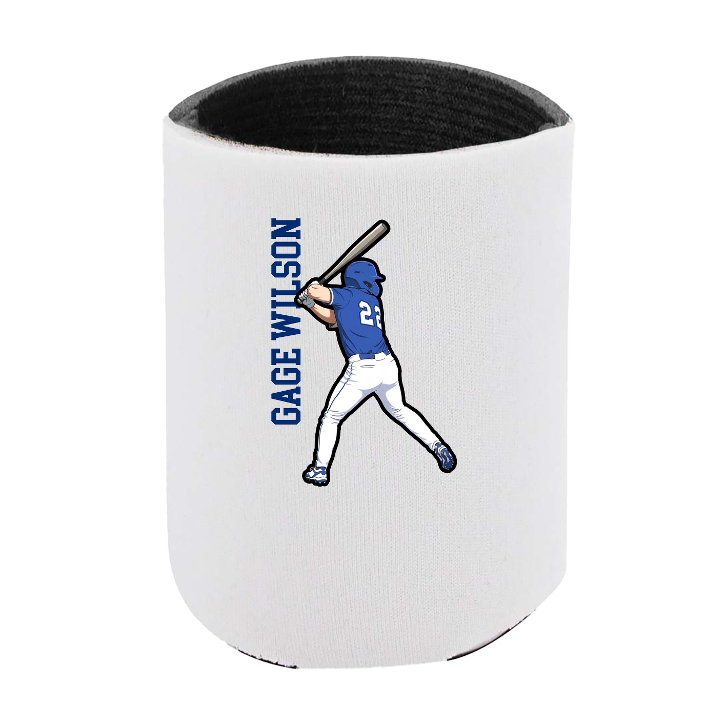 Can Holder — Name Vertical in White